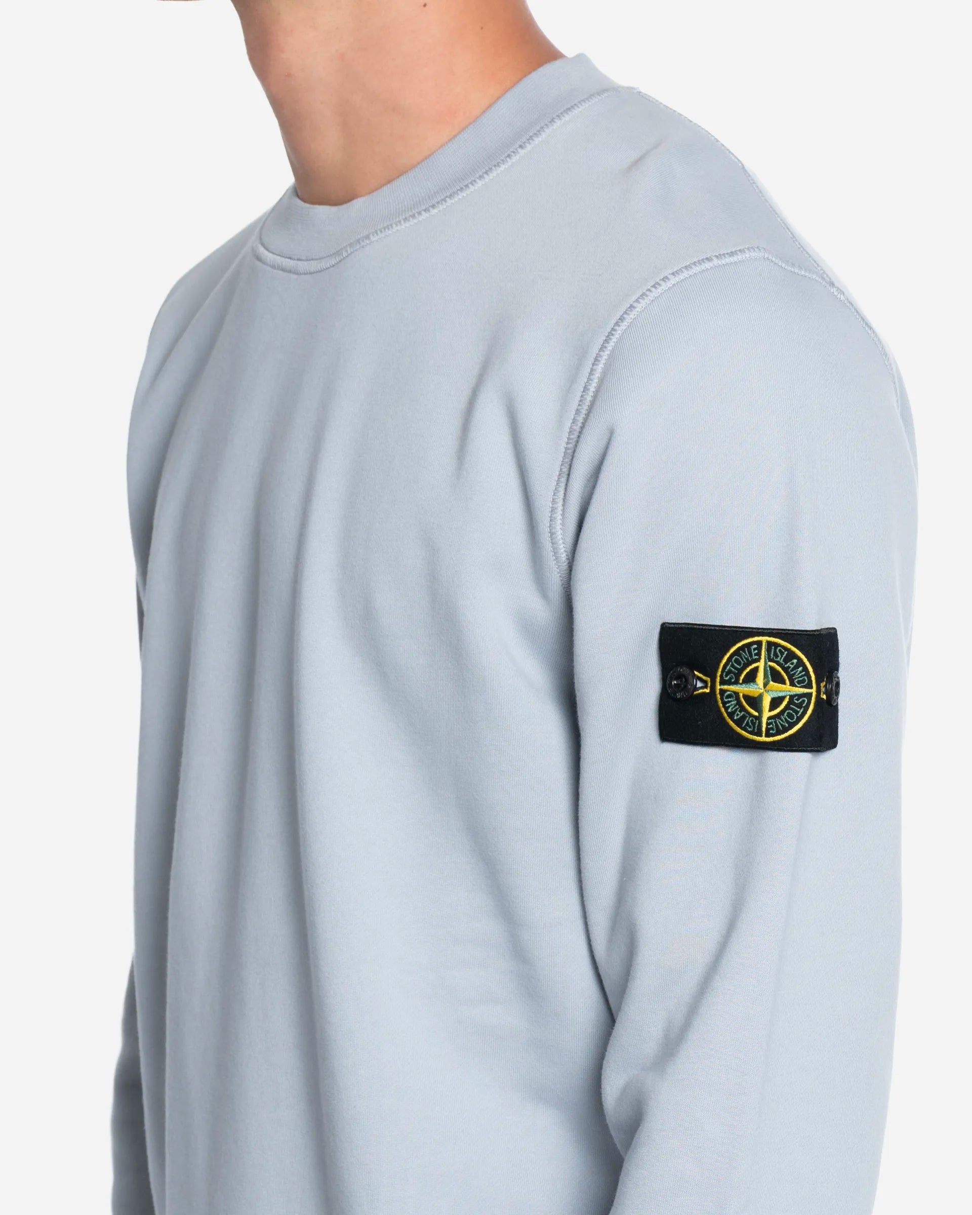 Sweat-Shirt Ras-du-Cou avec Manches Ash Grey