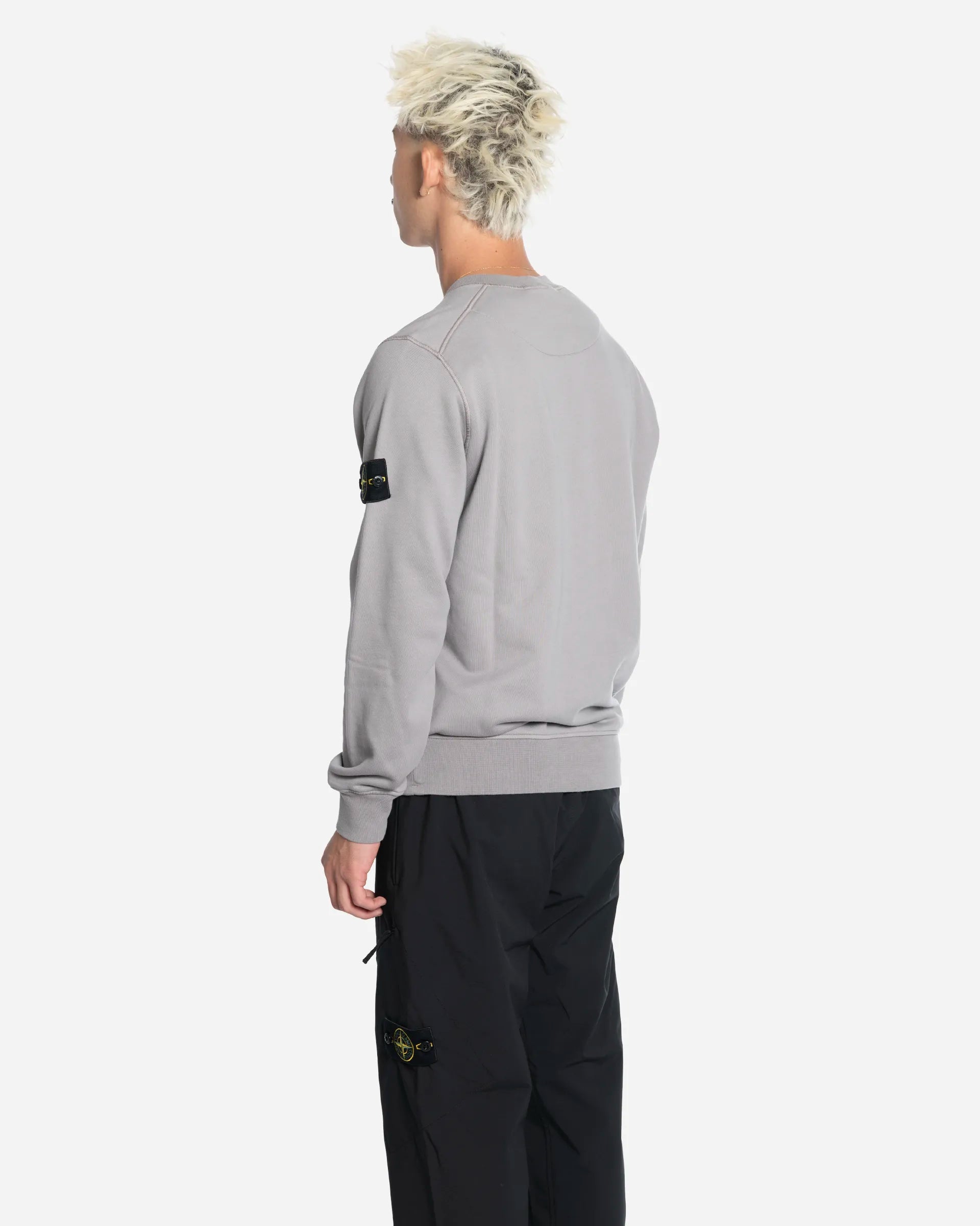 Sweat-Shirt Ras-du-Cou avec Manches Raglan Grey