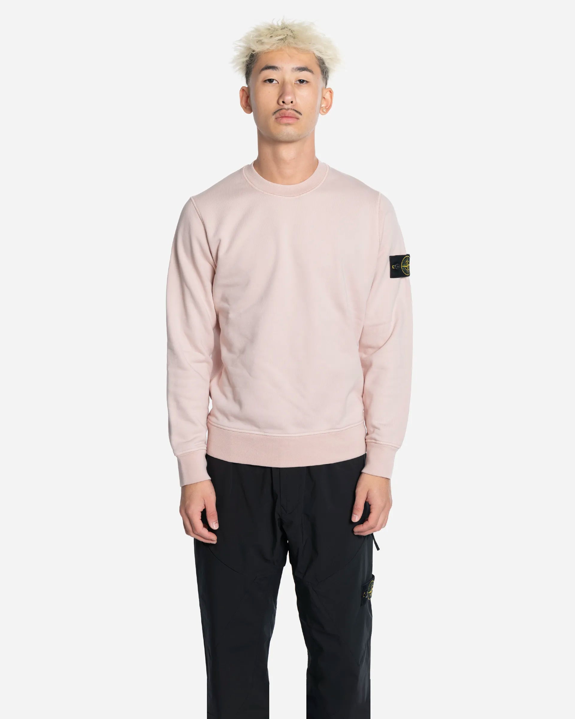 Sweat-Shirt Ras-du-Cou avec Manches Raglan Antique Rose