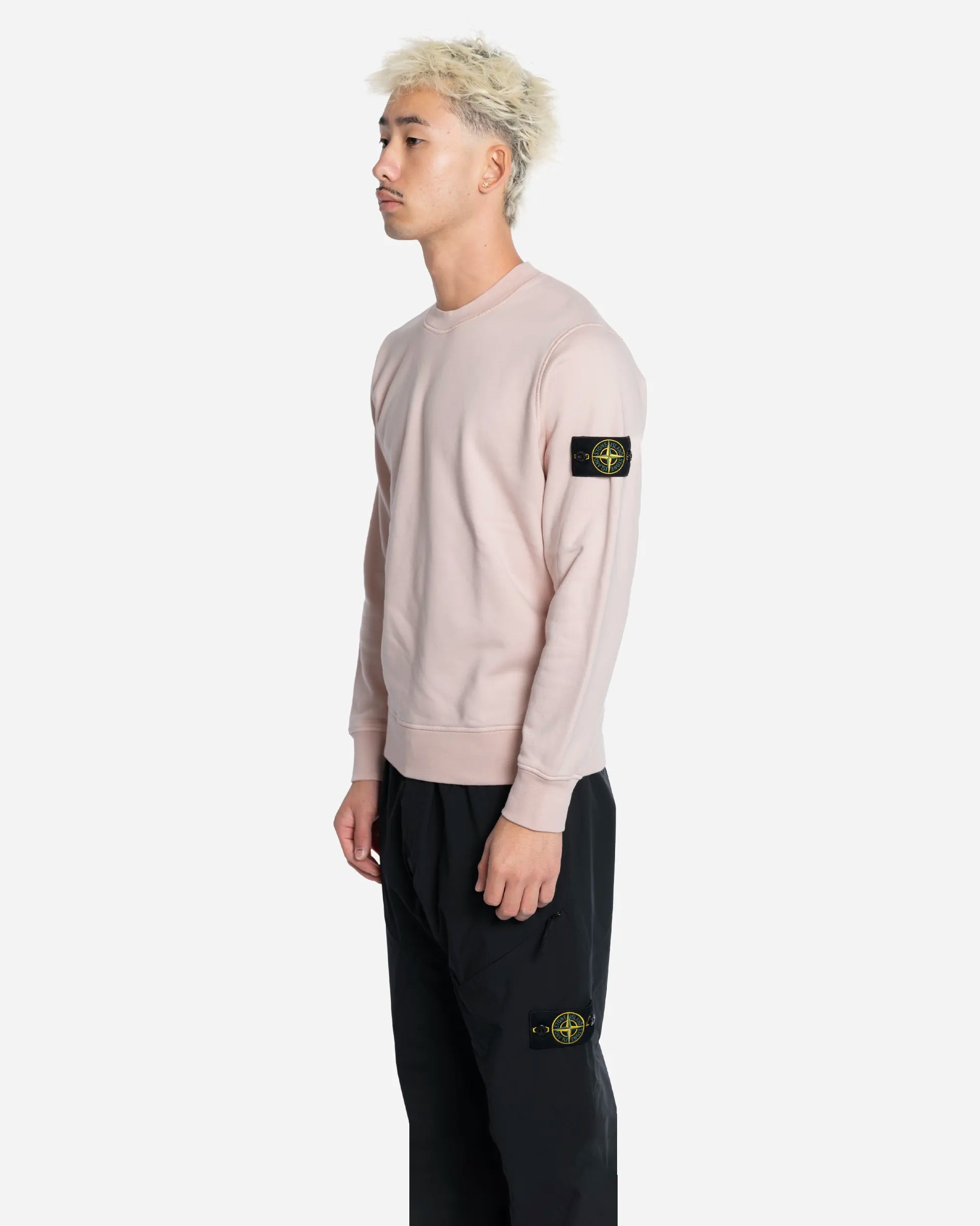 Sweat-Shirt Ras-du-Cou avec Manches Raglan Antique Rose
