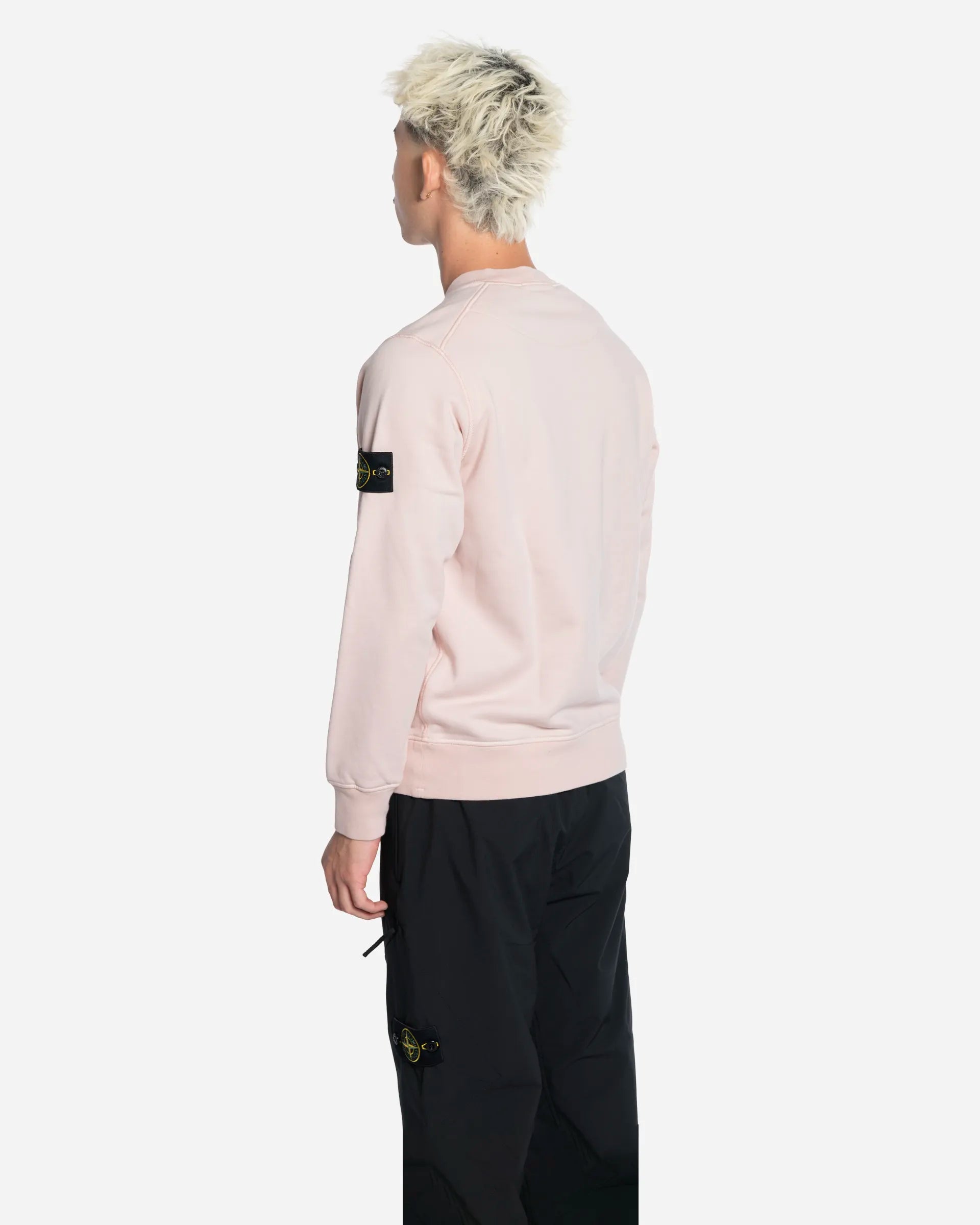 Sweat-Shirt Ras-du-Cou avec Manches Raglan Antique Rose
