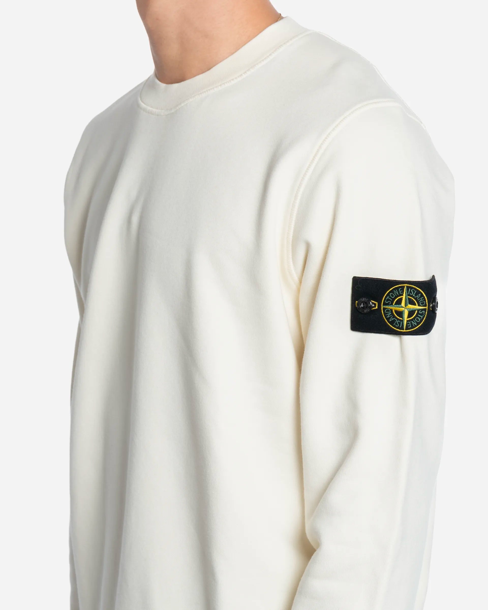 Sweat-Shirt Ras-du-Cou avec Manches Raglan Ivory