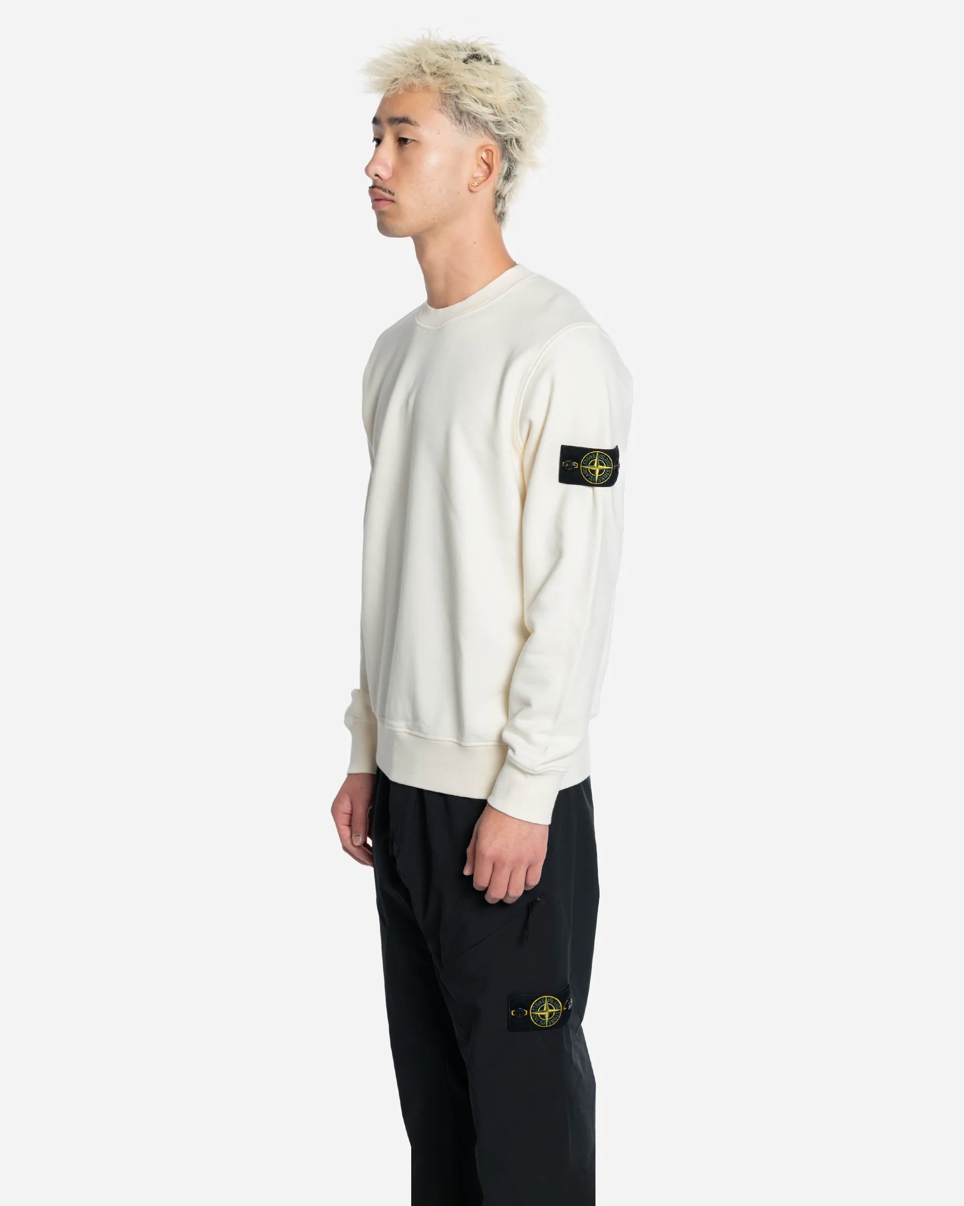 Sweat-Shirt Ras-du-Cou avec Manches Raglan Ivory