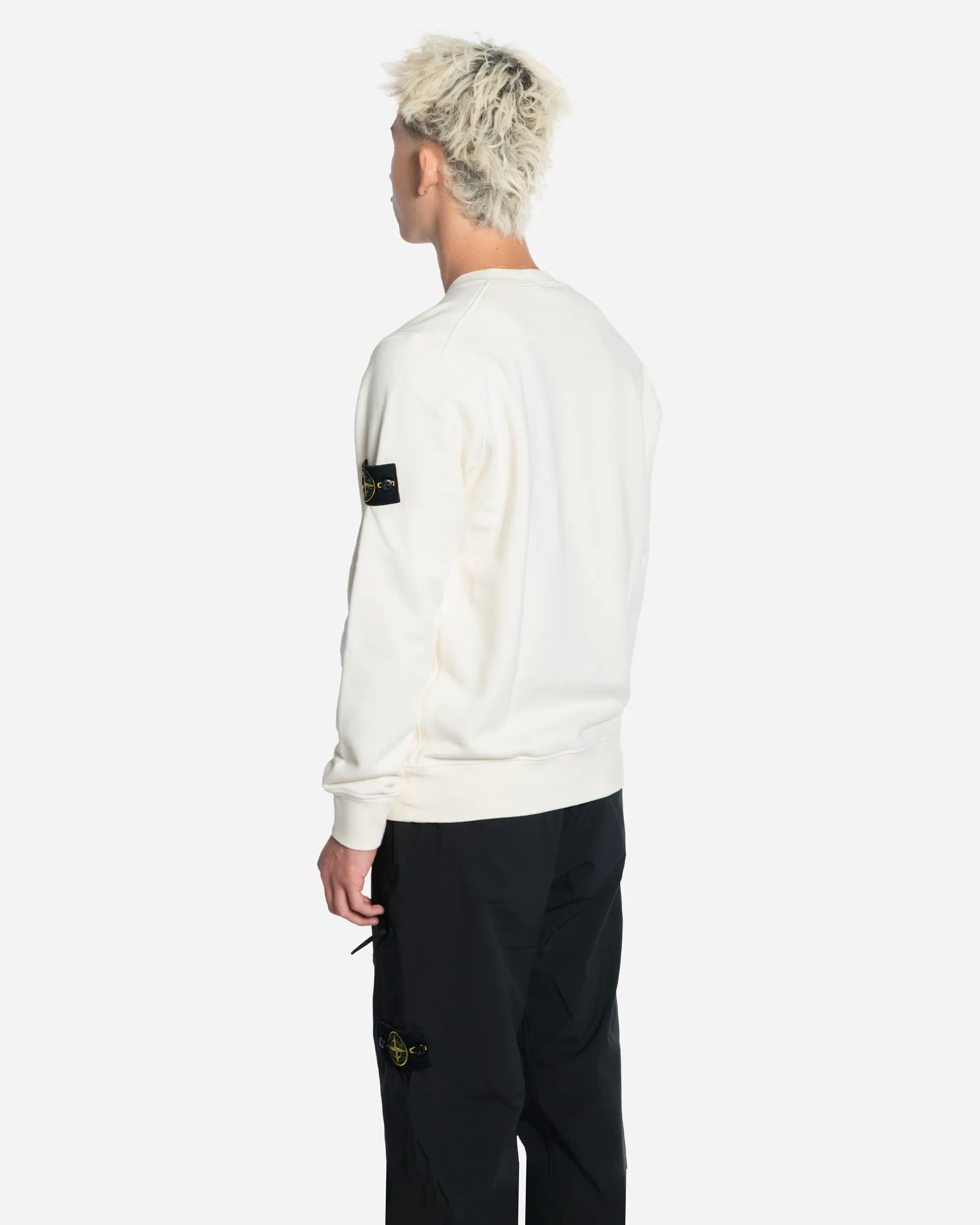 Sweat-Shirt Ras-du-Cou avec Manches Raglan Ivory