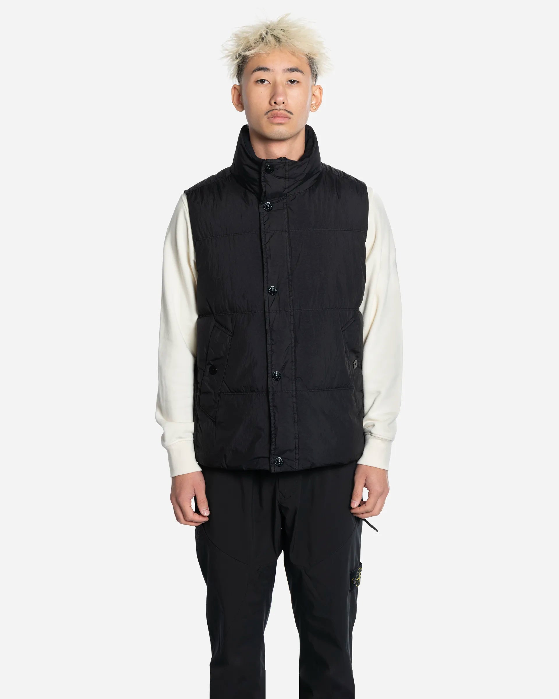 Doudoune Sans Manches en Nylon Noir