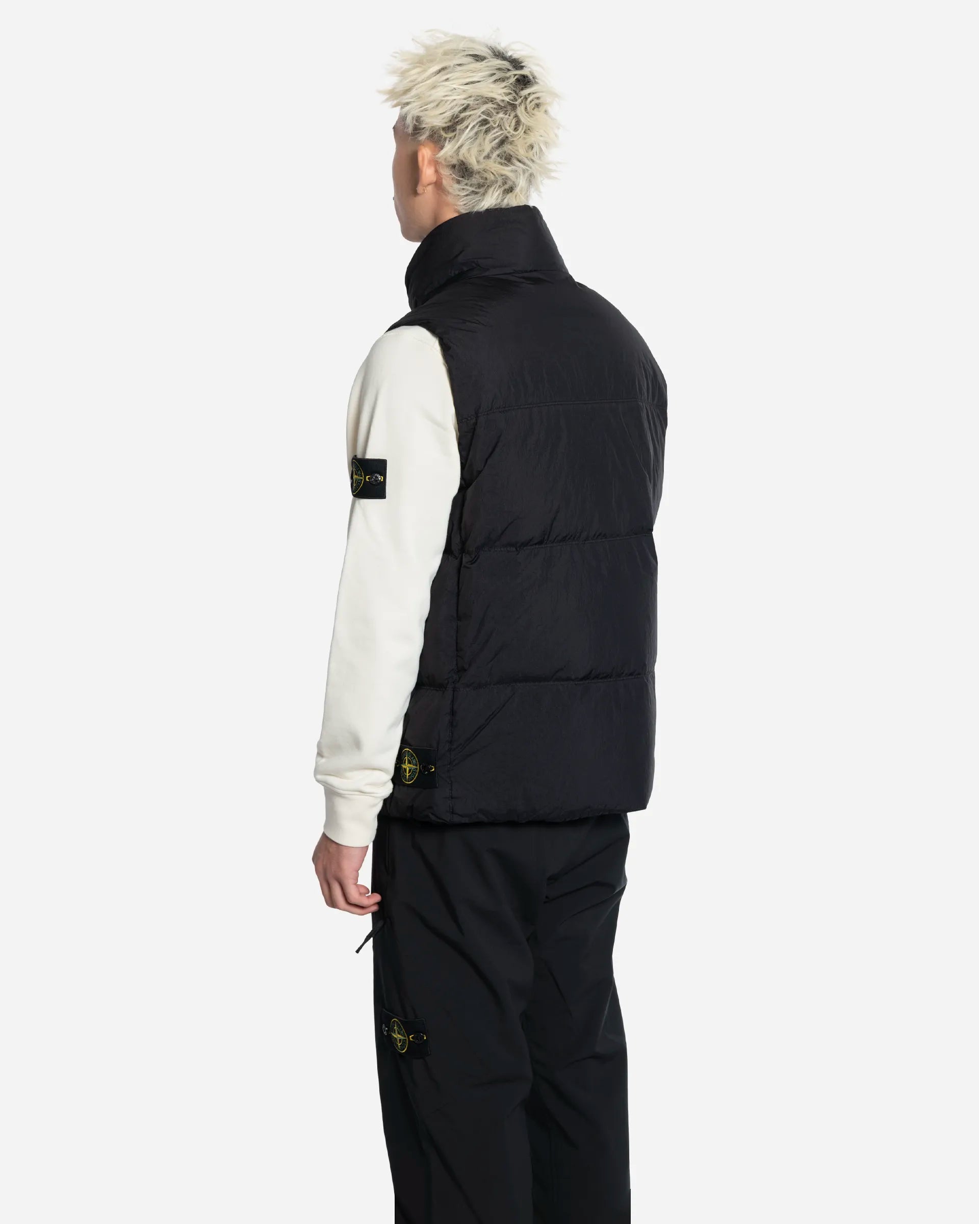 Doudoune Sans Manches en Nylon Noir