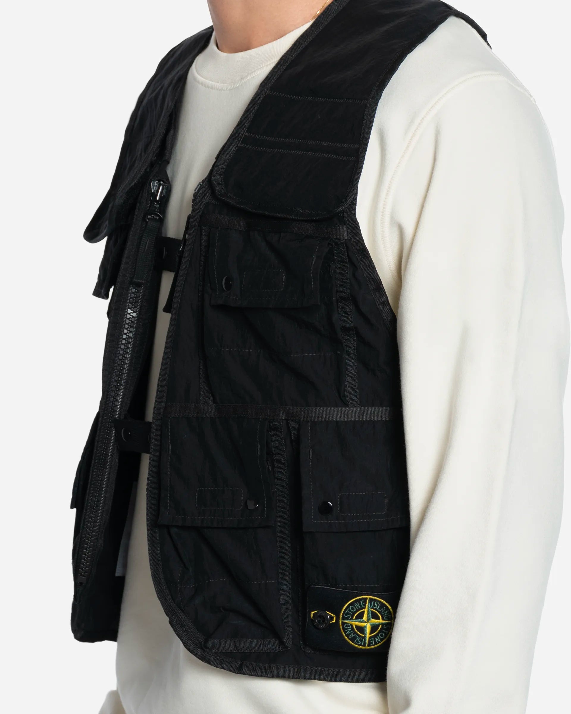 Gilet Utilitaire avec Poches et Ceintures Réglables