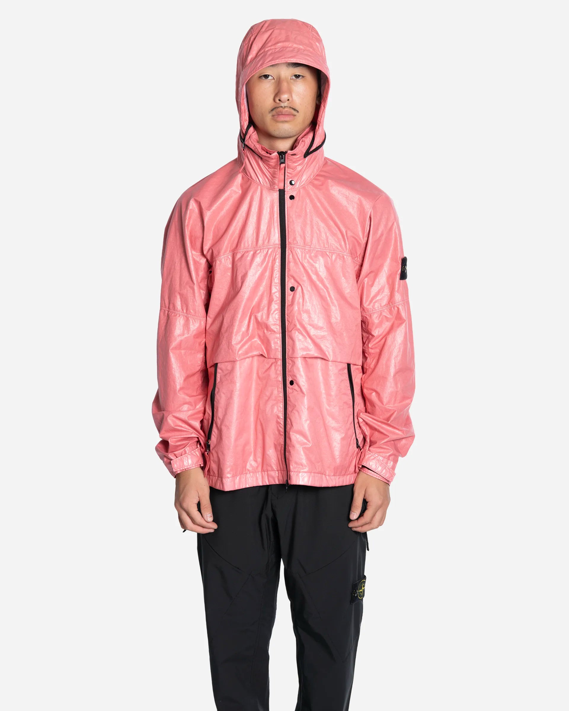 Veste à Capuche Pliable en Nylon Geranium