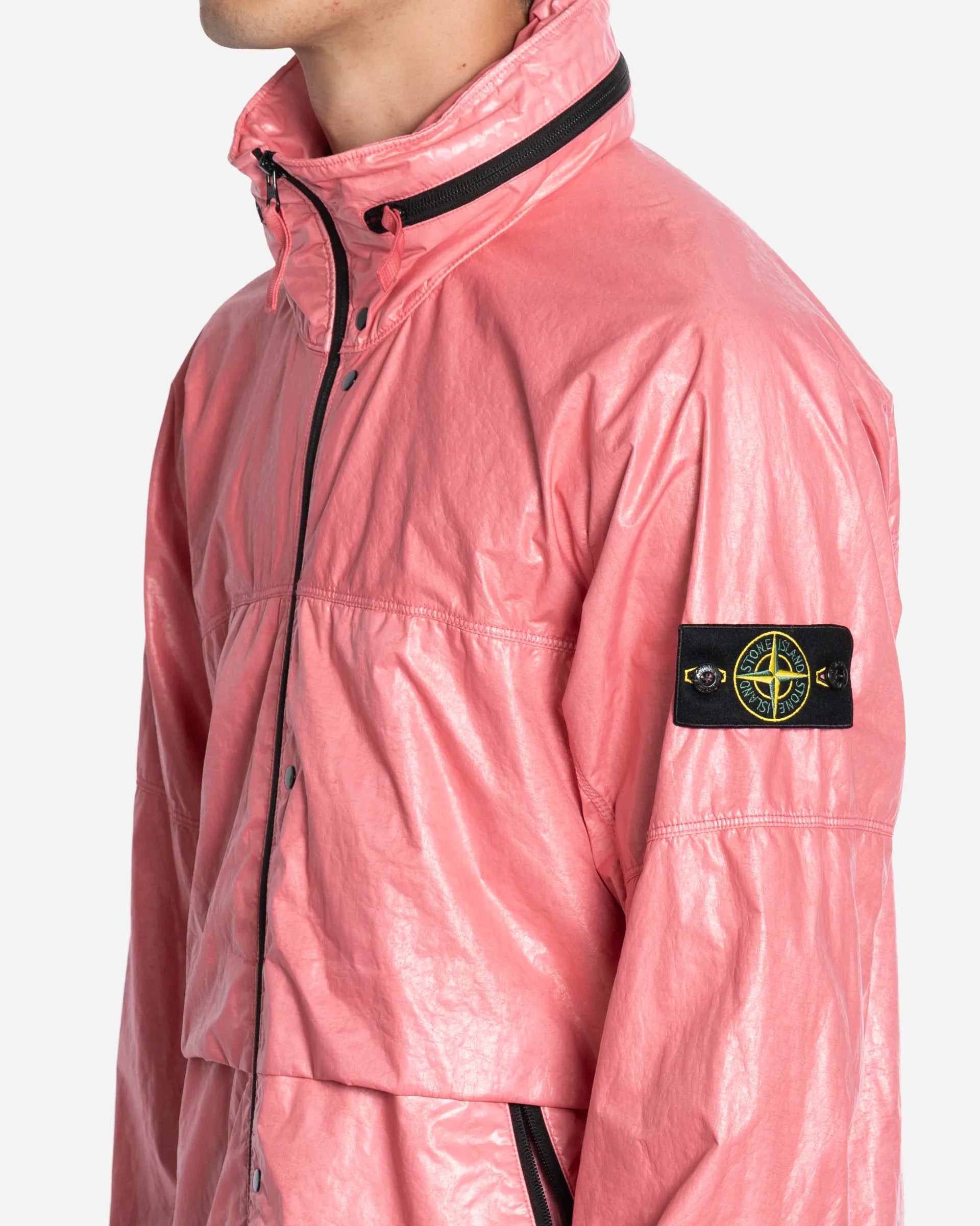 Veste à Capuche Pliable en Nylon Geranium