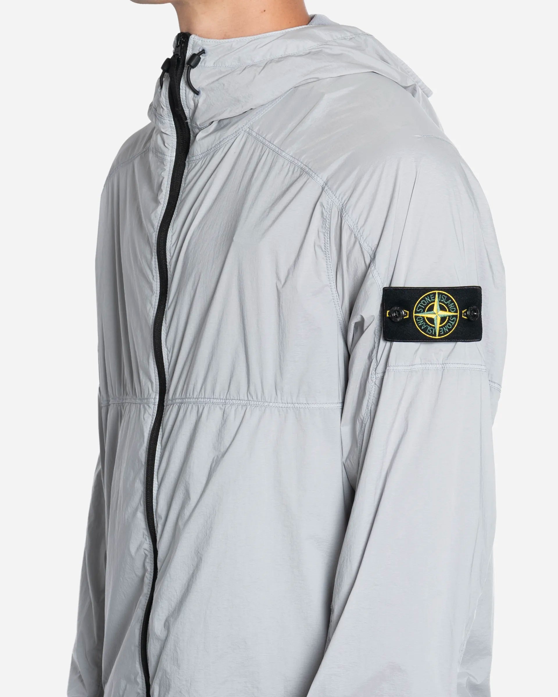 Veste à Capuche Ultralight Nylon Stretch Ash Grey