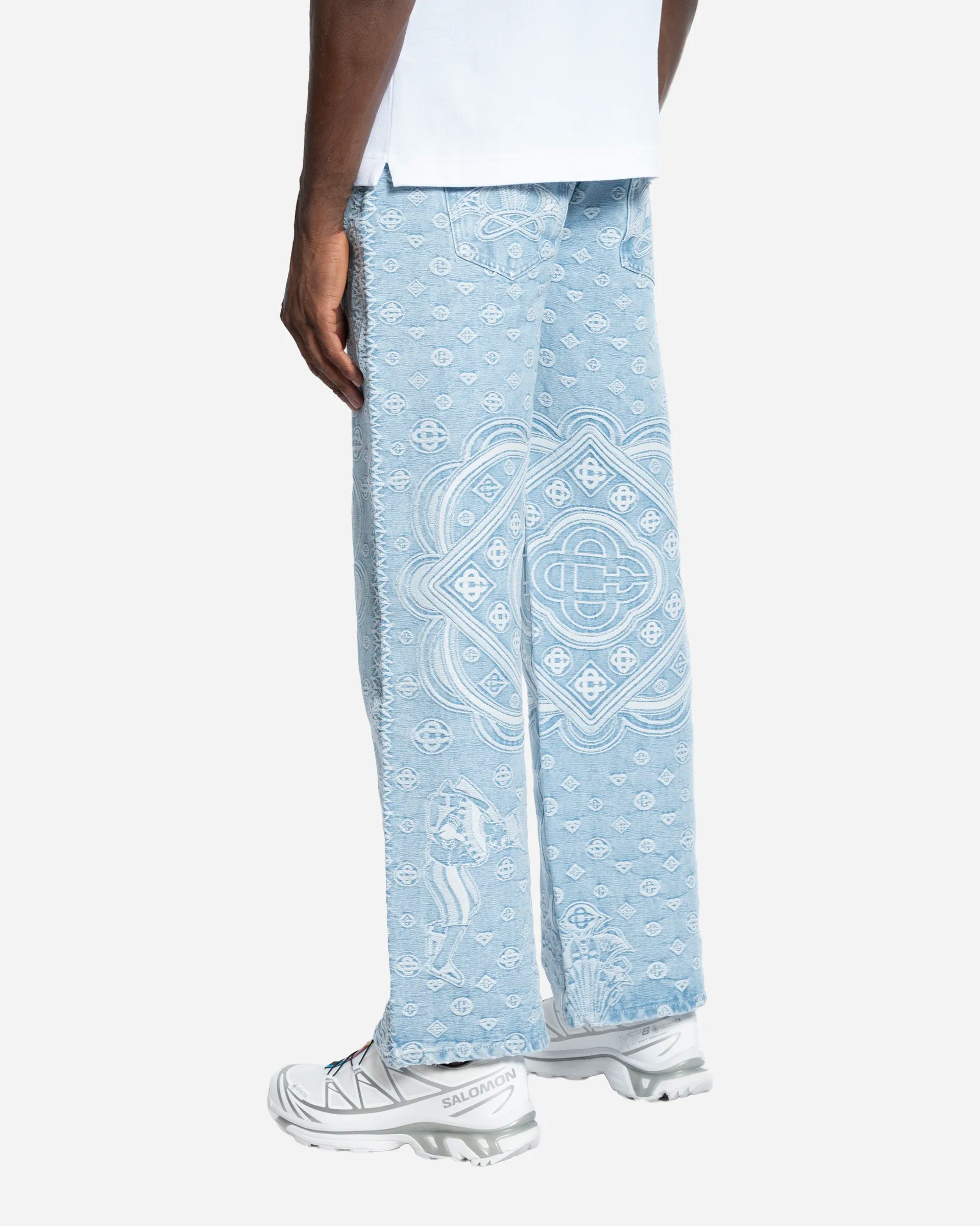 Pantalon en Jean Baggy Carpet Jacquard