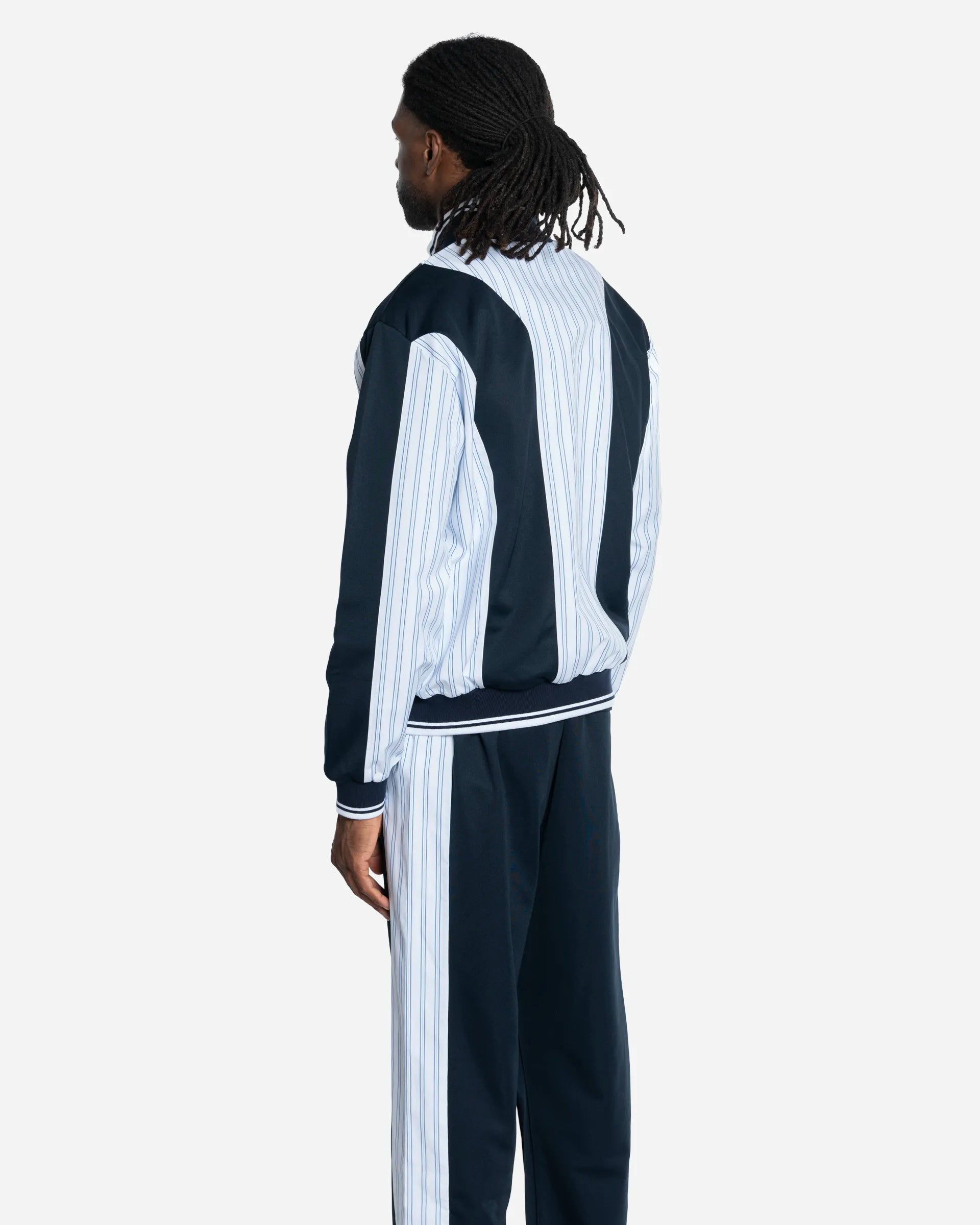 Veste de Survêtement à Empiècements à Fines Rayures