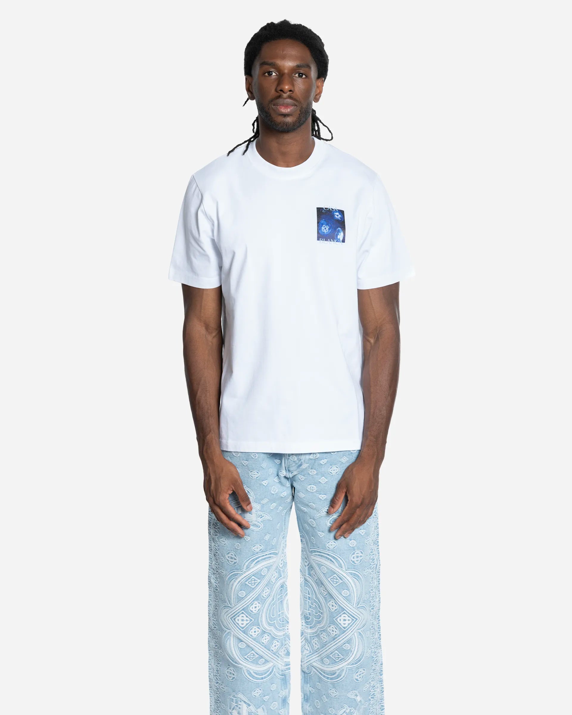 T-Shirt Meduse Sportif Blanc