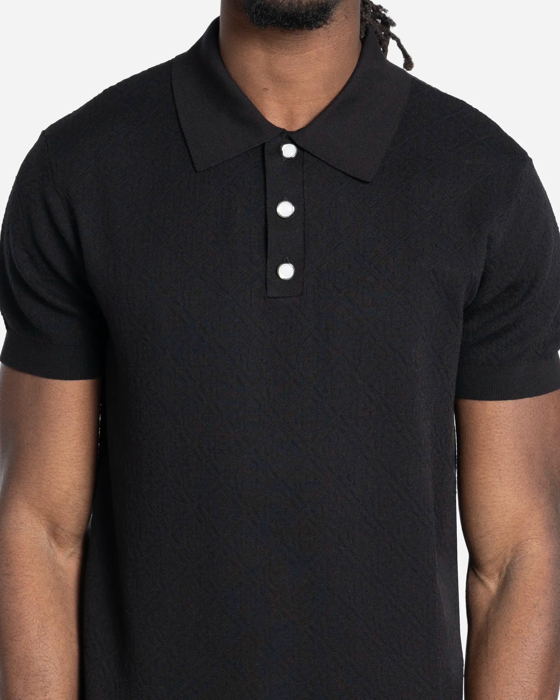 Monogram Pointelle Polo