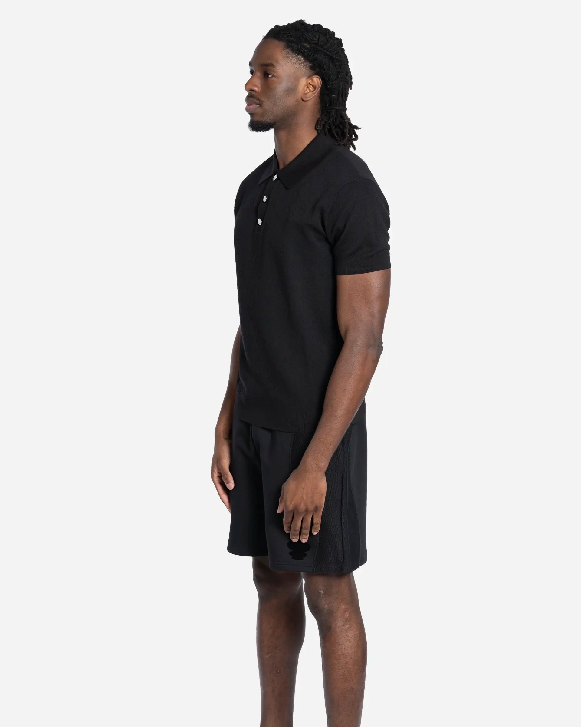 Monogram Pointelle Polo