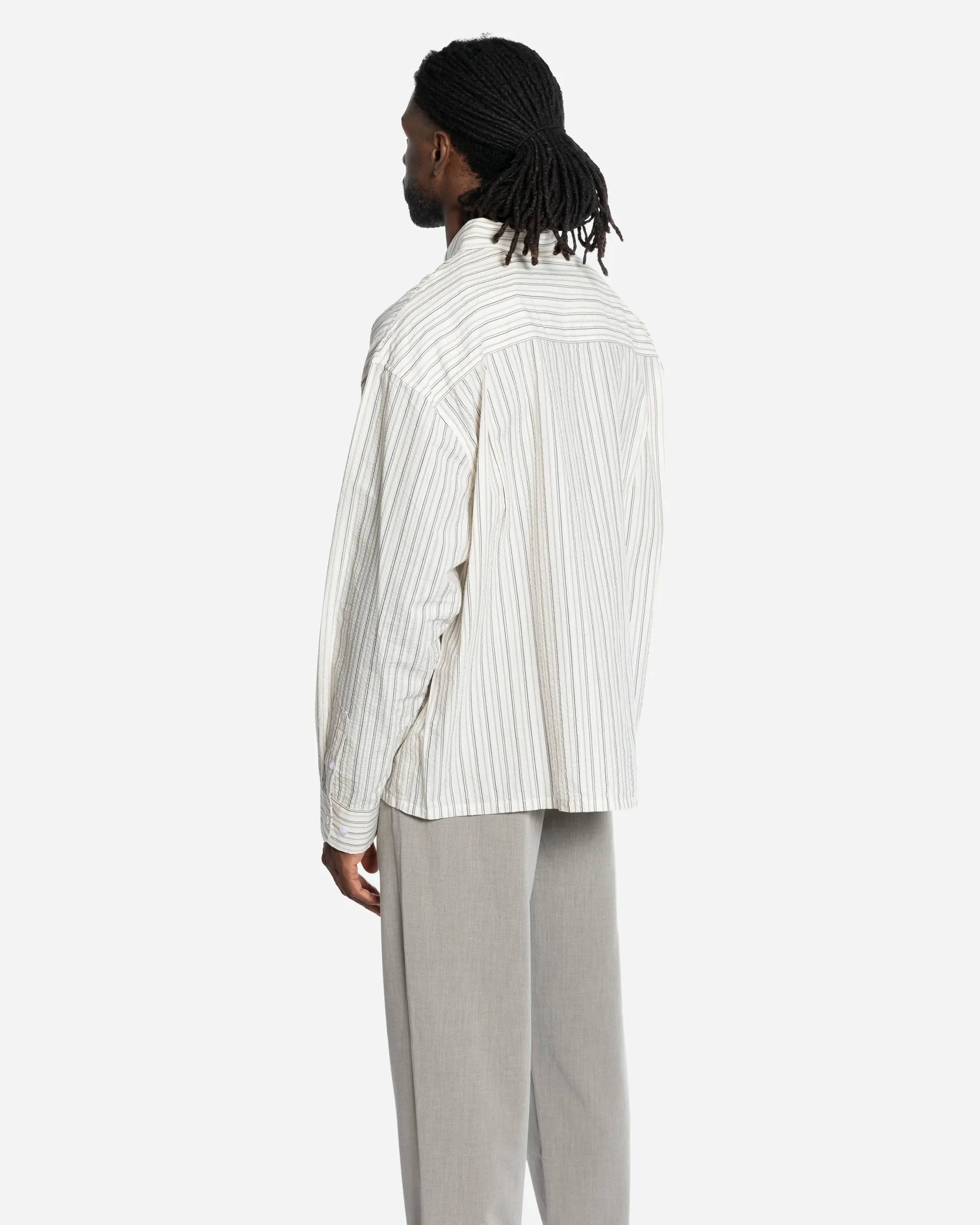 Chemise Brushstroke Logo Stripe