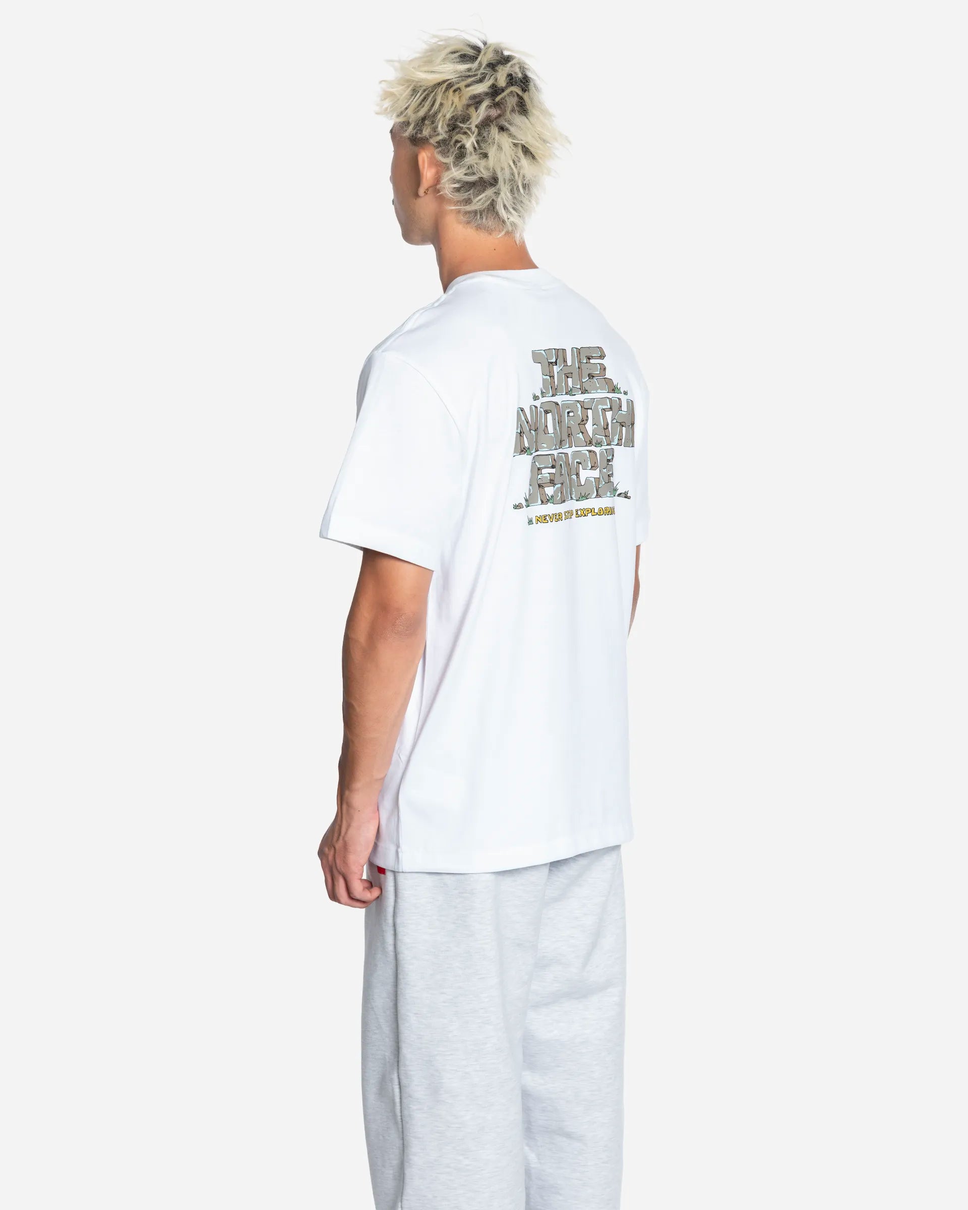 T-shirt Graphique Stone Blanc