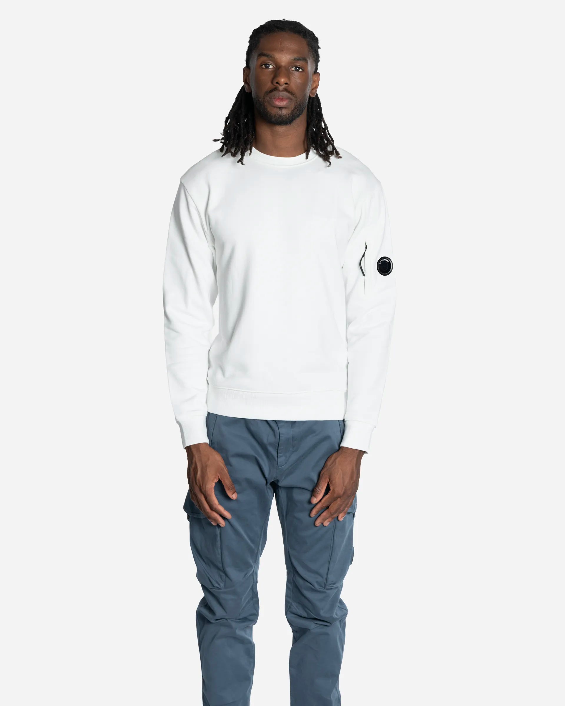 Crew Neck Brushed Cotton Jumper