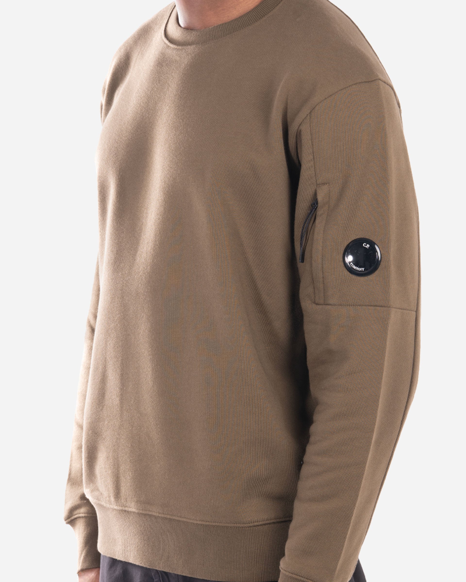 Pull à Col Ras du Cou en Coton Brossé