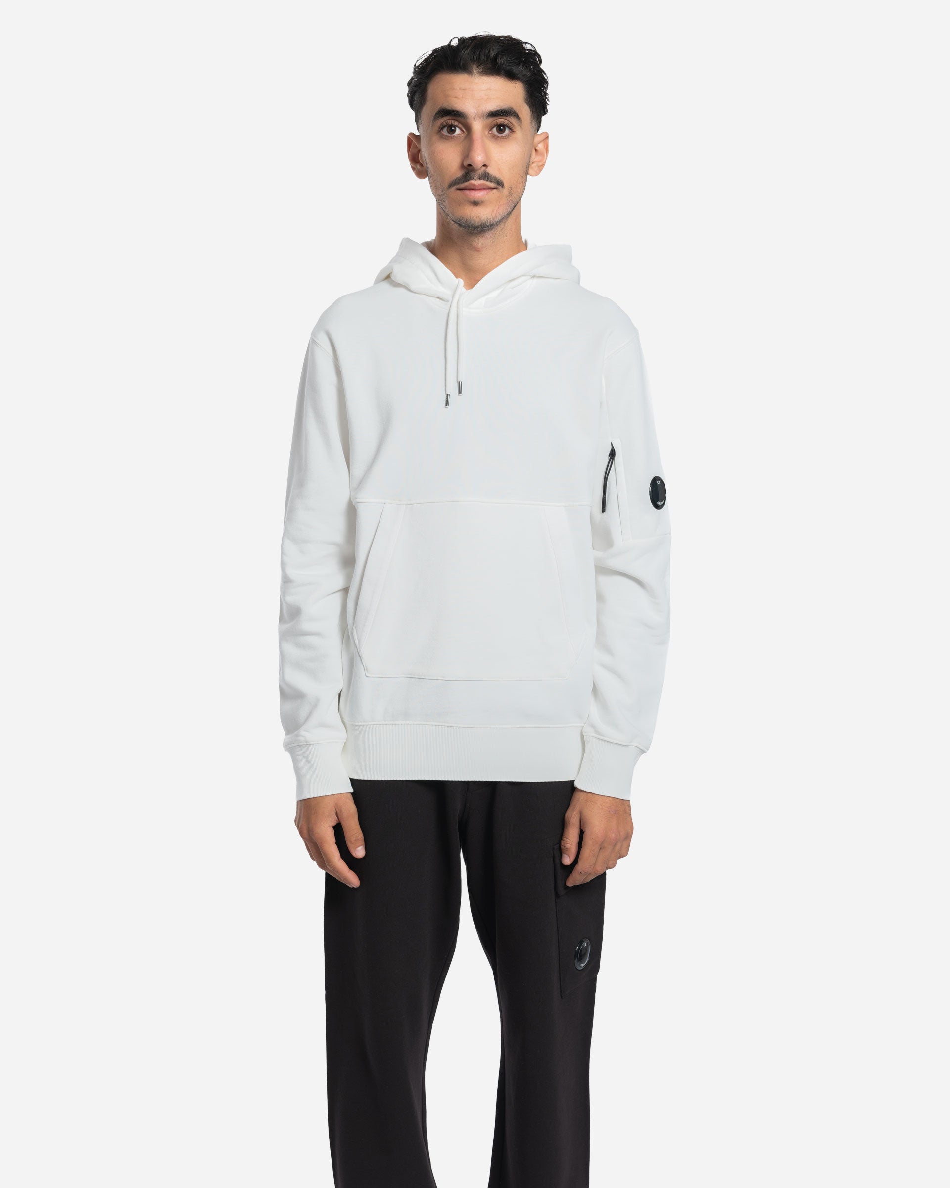 Sweatshirt à Capuche en Coton Brossé