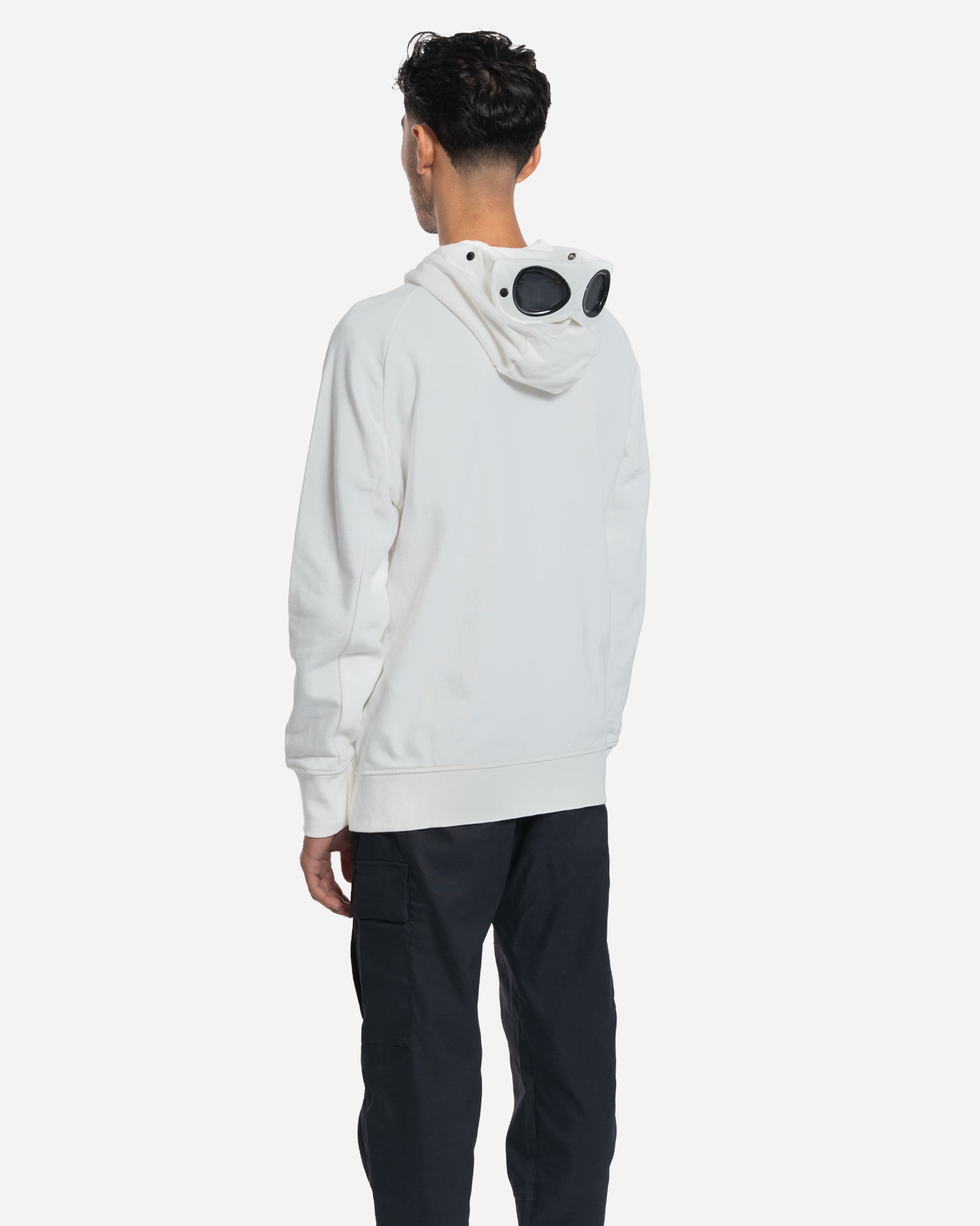 Sweatshirt à Capuche Goggle en Coton Brossé