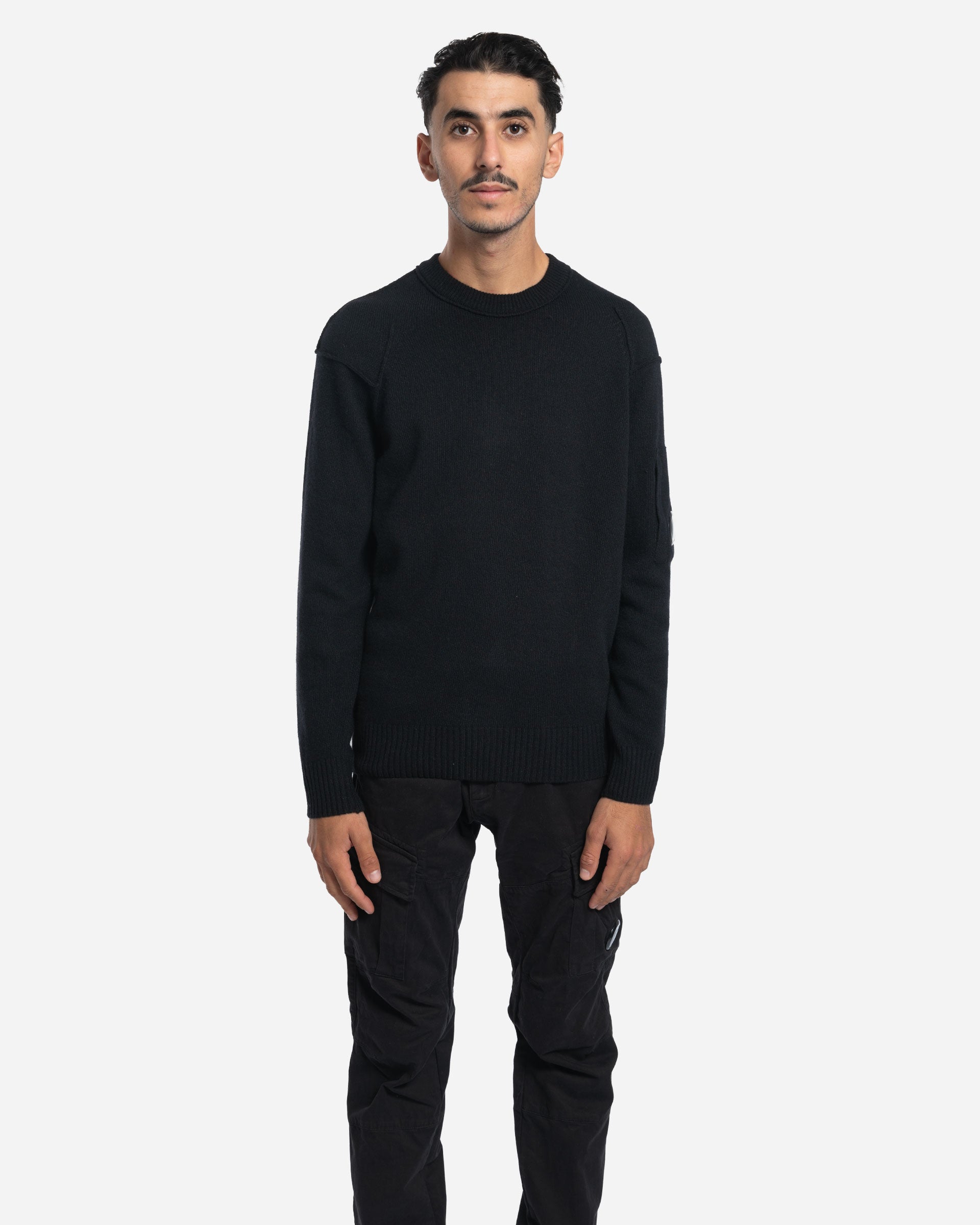 Pull à Col Ras du Cou en Laine Lambswool GRS