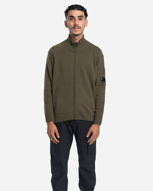 GRS Lambswool Zipped Cardigan