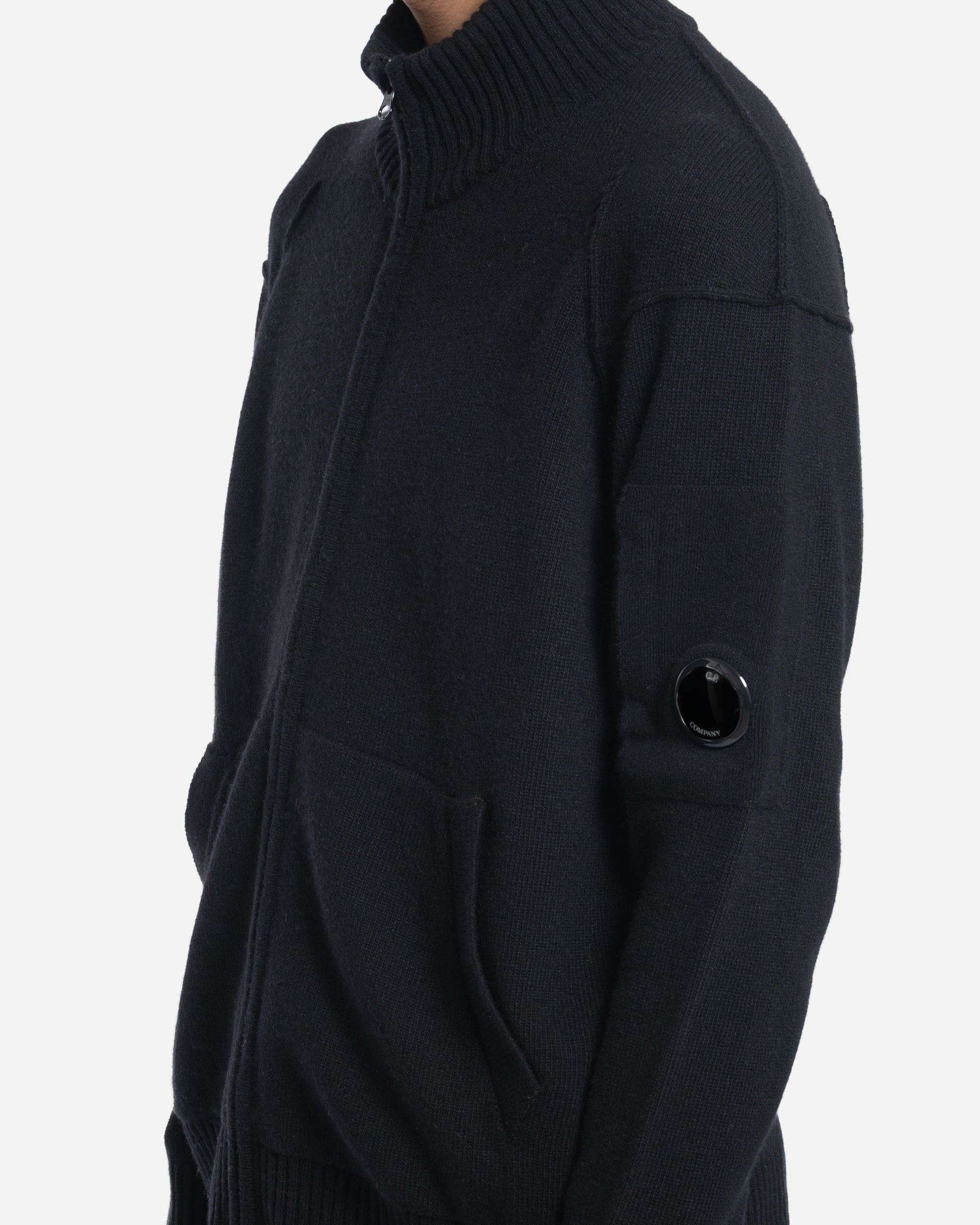 Cardigan Zippé en Laine Lambswool GRS