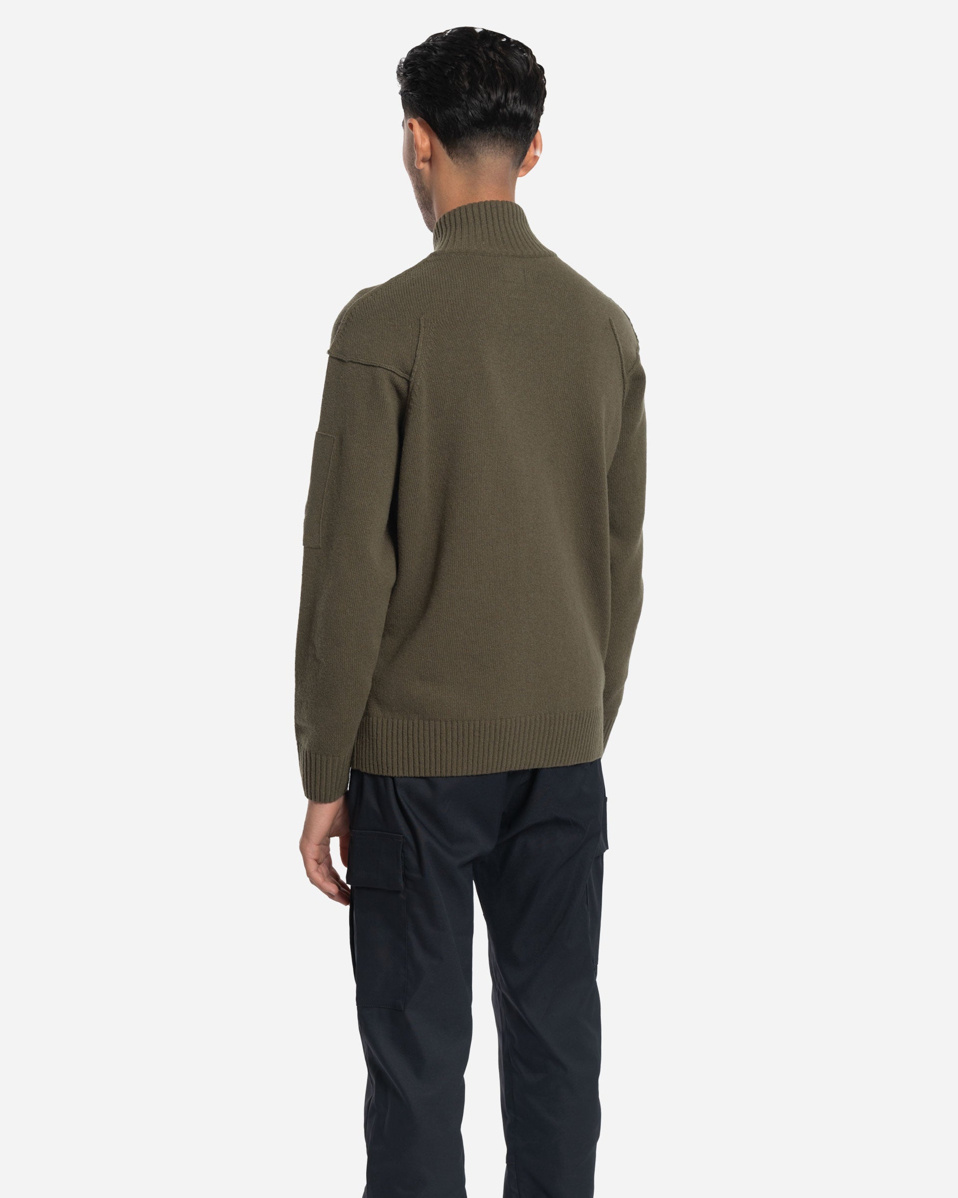 Cardigan Zippé en Laine Lambswool GRS