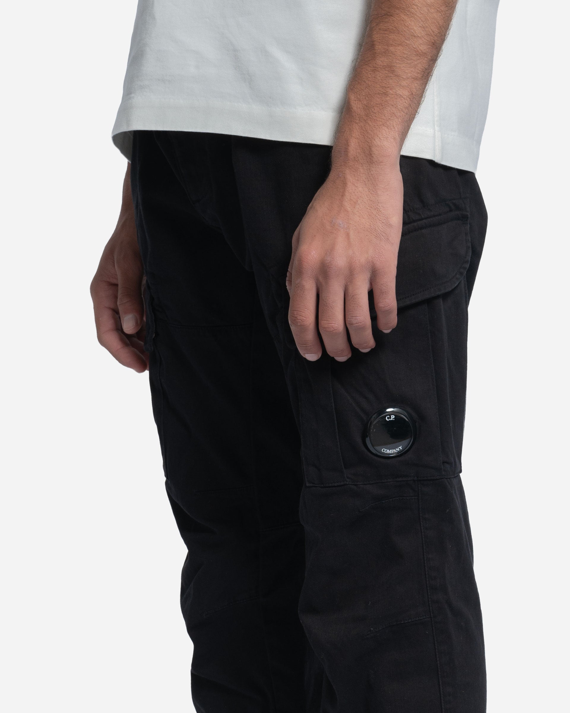 Pantalon Cargo en Satin Stretch