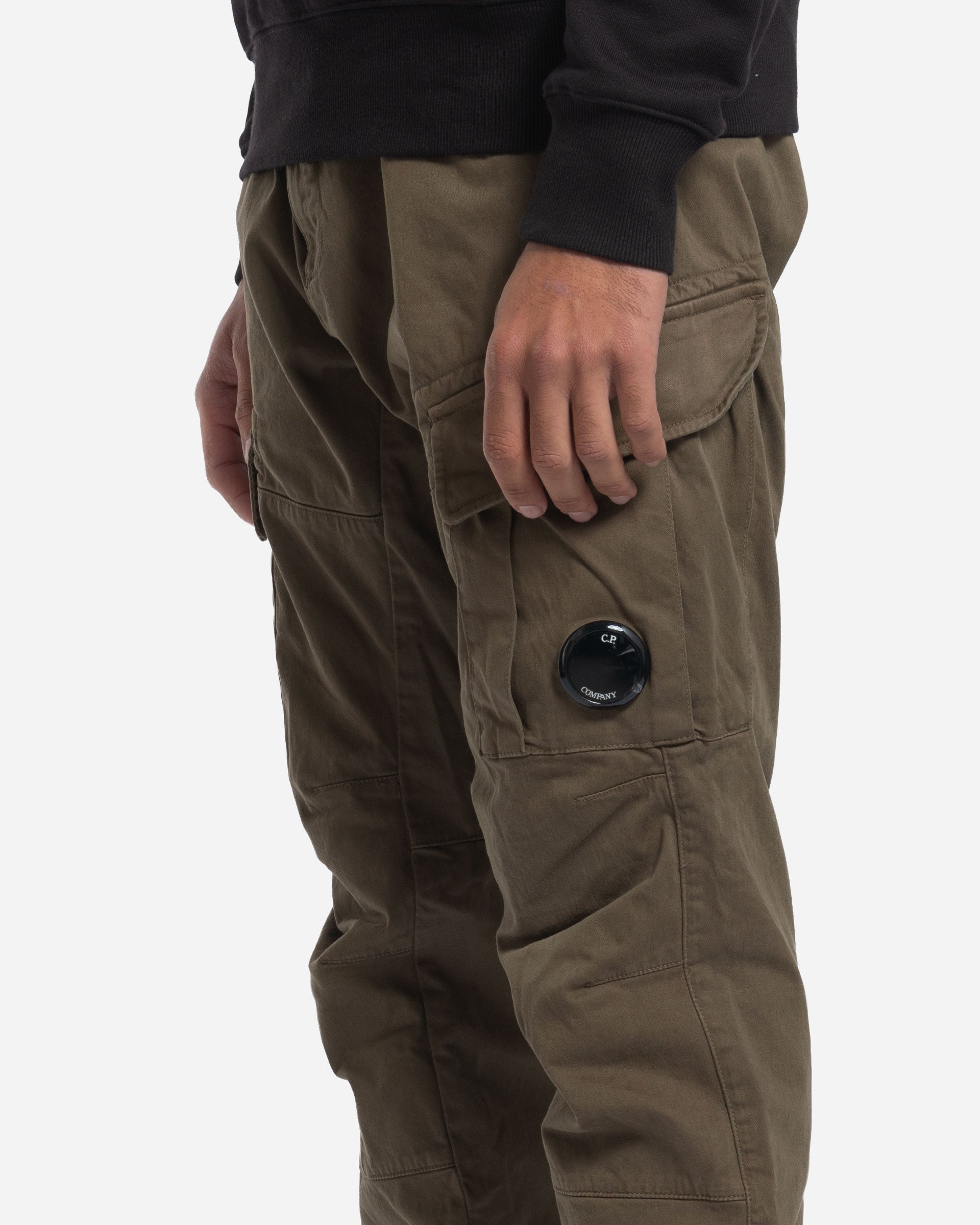 Pantalon Cargo en Satin Stretch