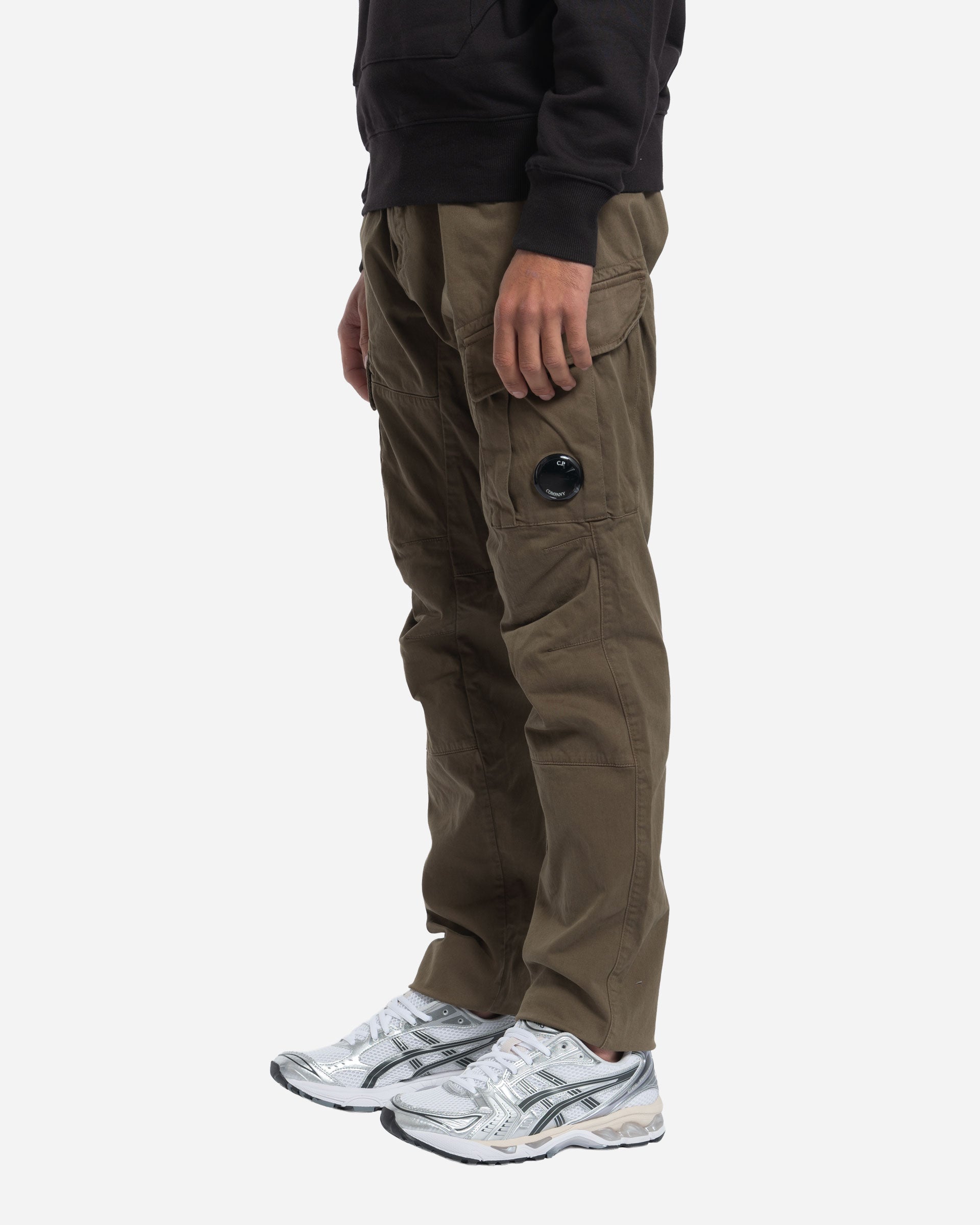 Pantalon Cargo en Satin Stretch