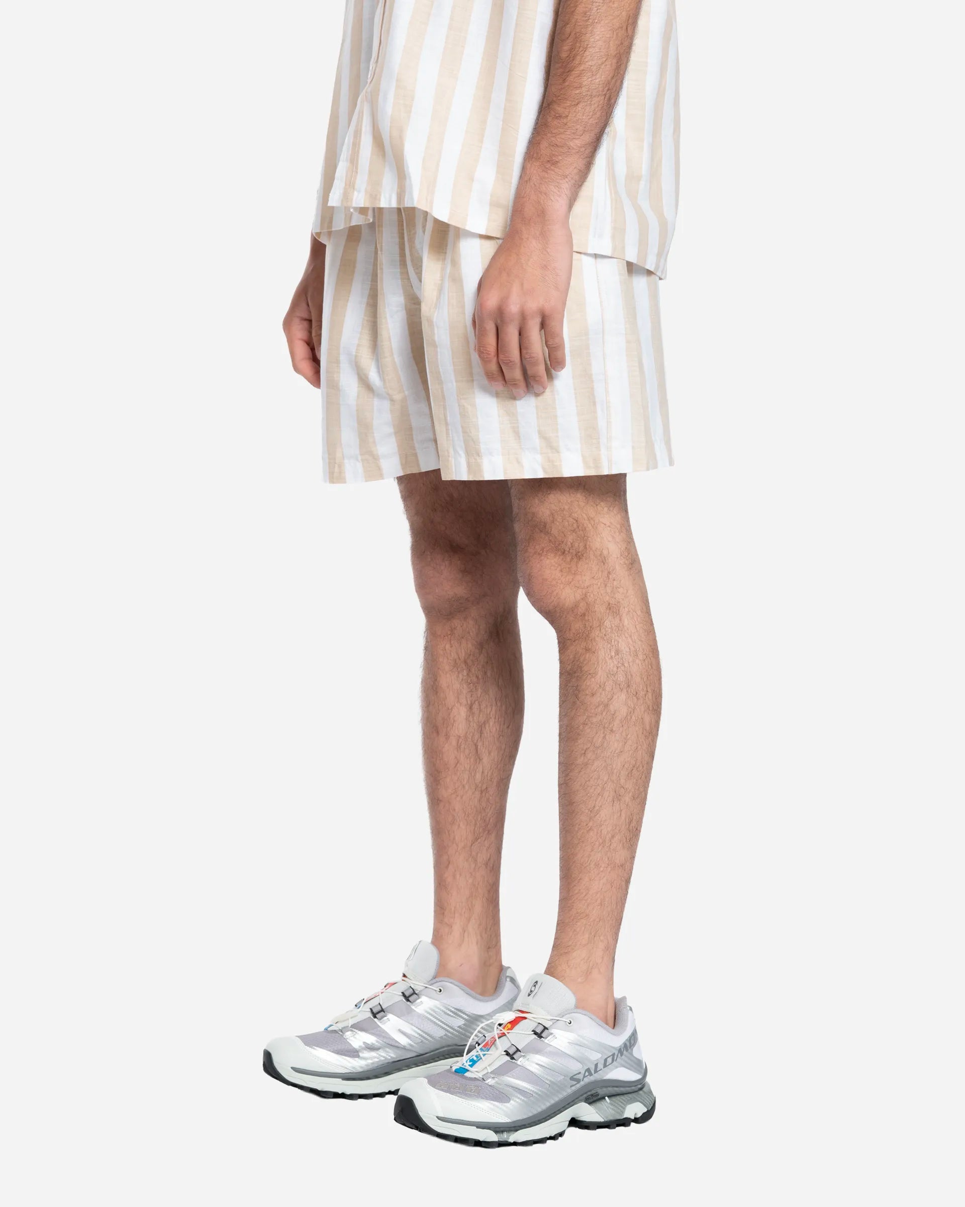 Seseh Striped Shorts Beige