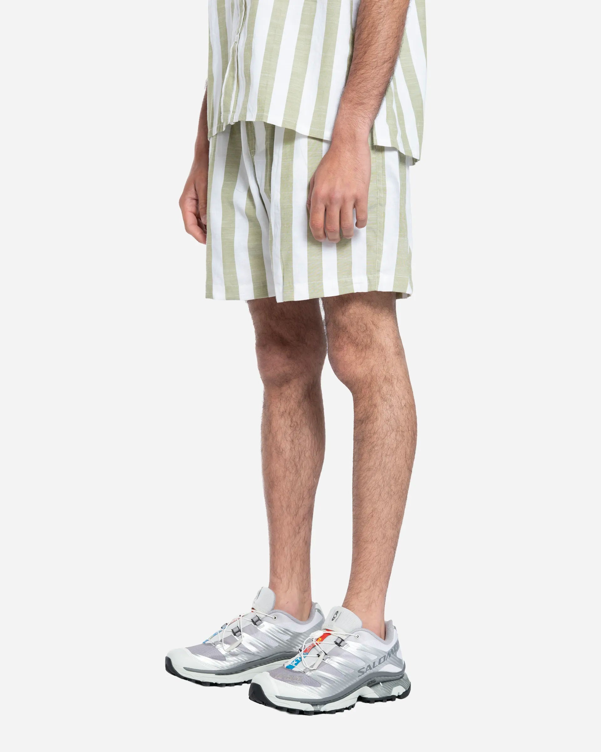 Green Seseh Striped Shorts