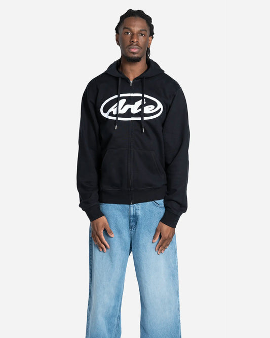 Sweat à Capuche Zippé avec Logo Cercle