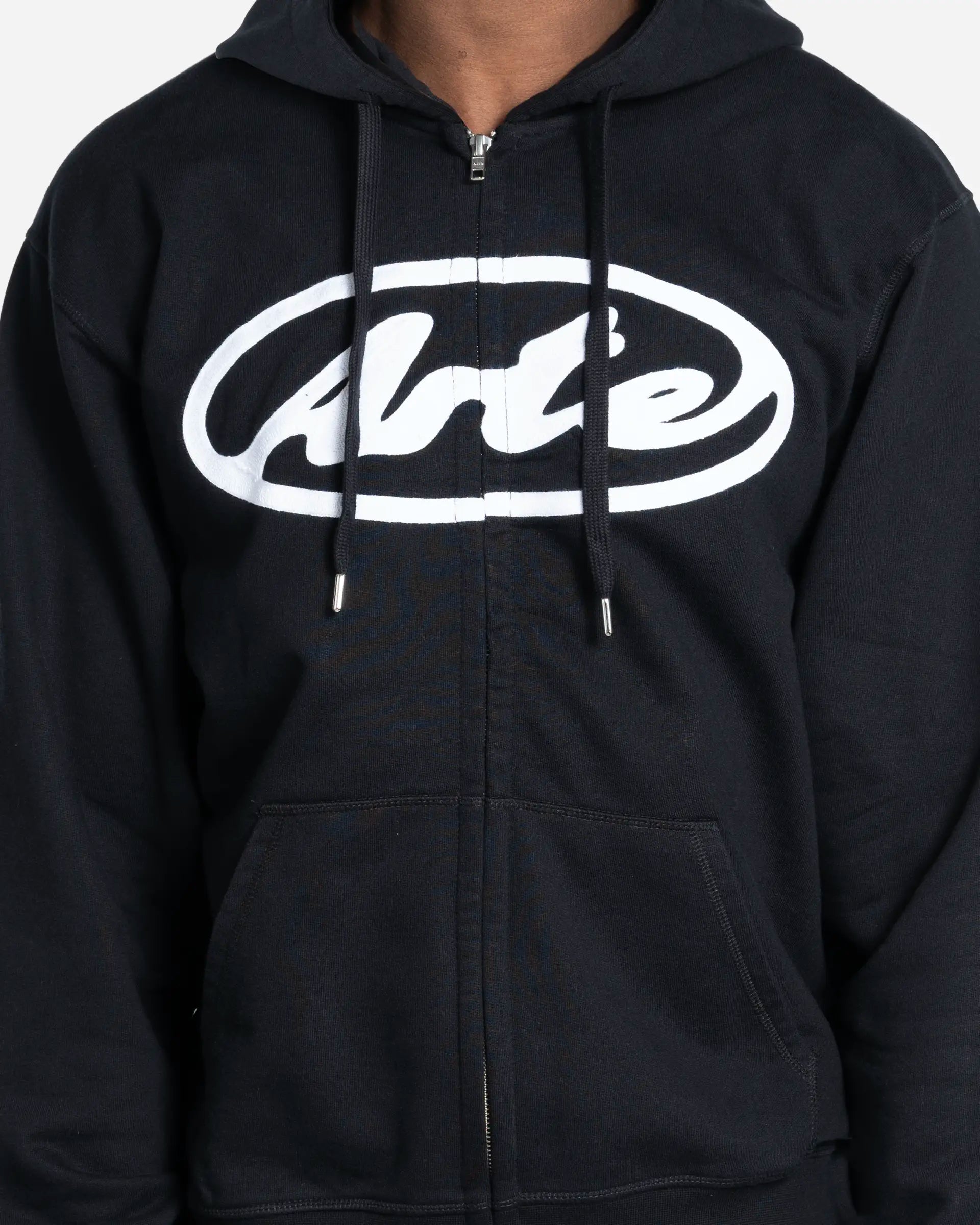Sweat à Capuche Zippé avec Logo Cercle