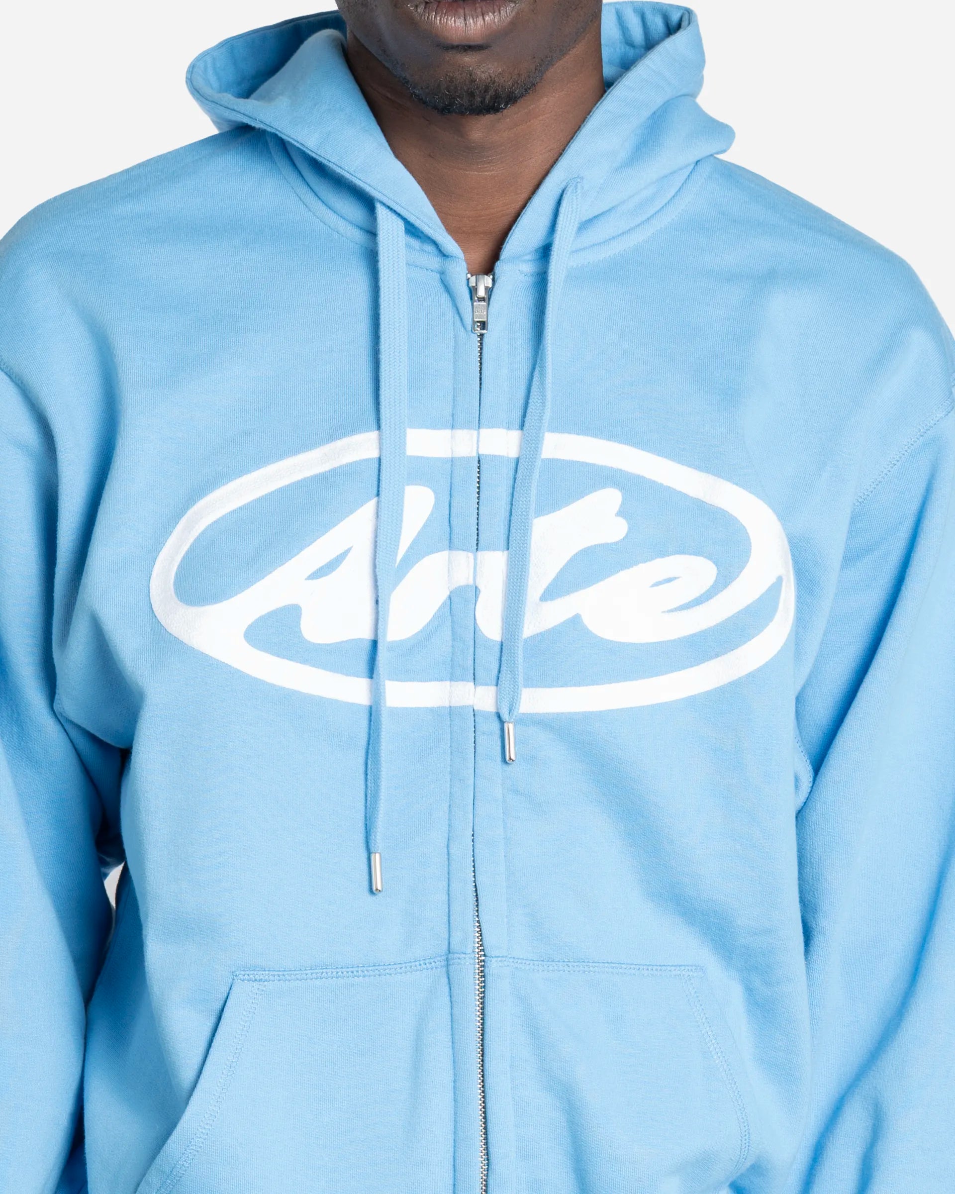 Sweat à Capuche Zippé avec Logo Cercle