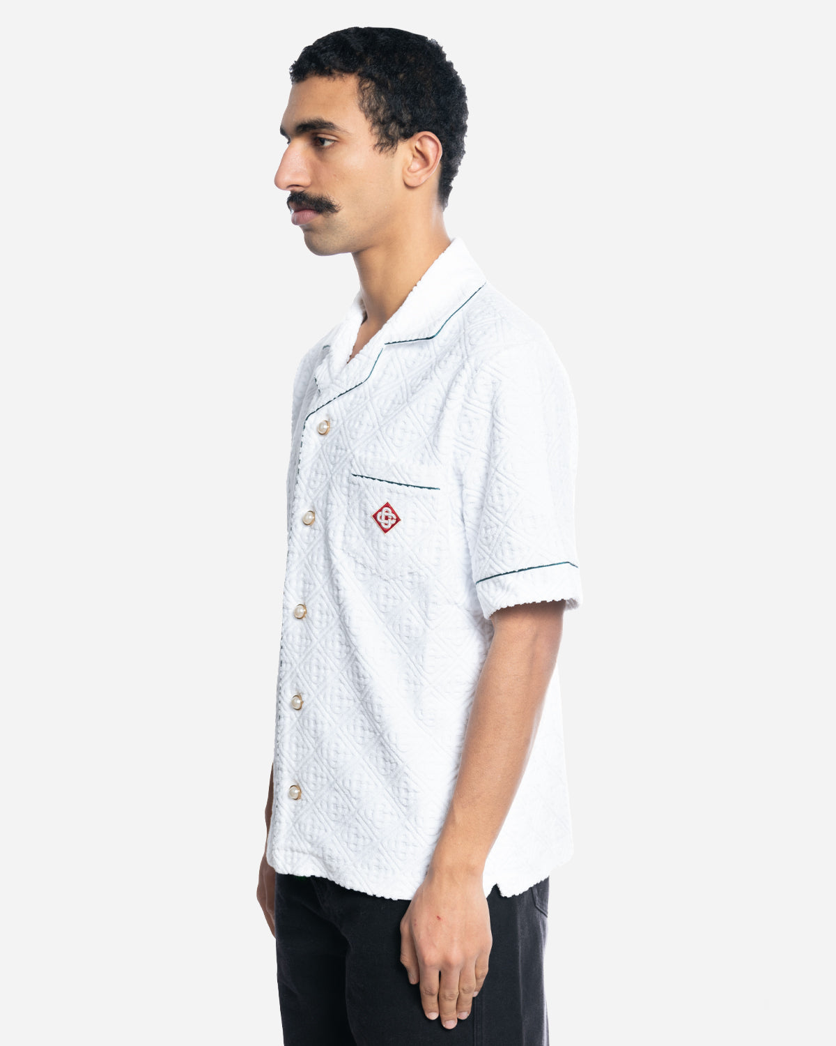 Chemise en Tissu Éponge avec Monogramme