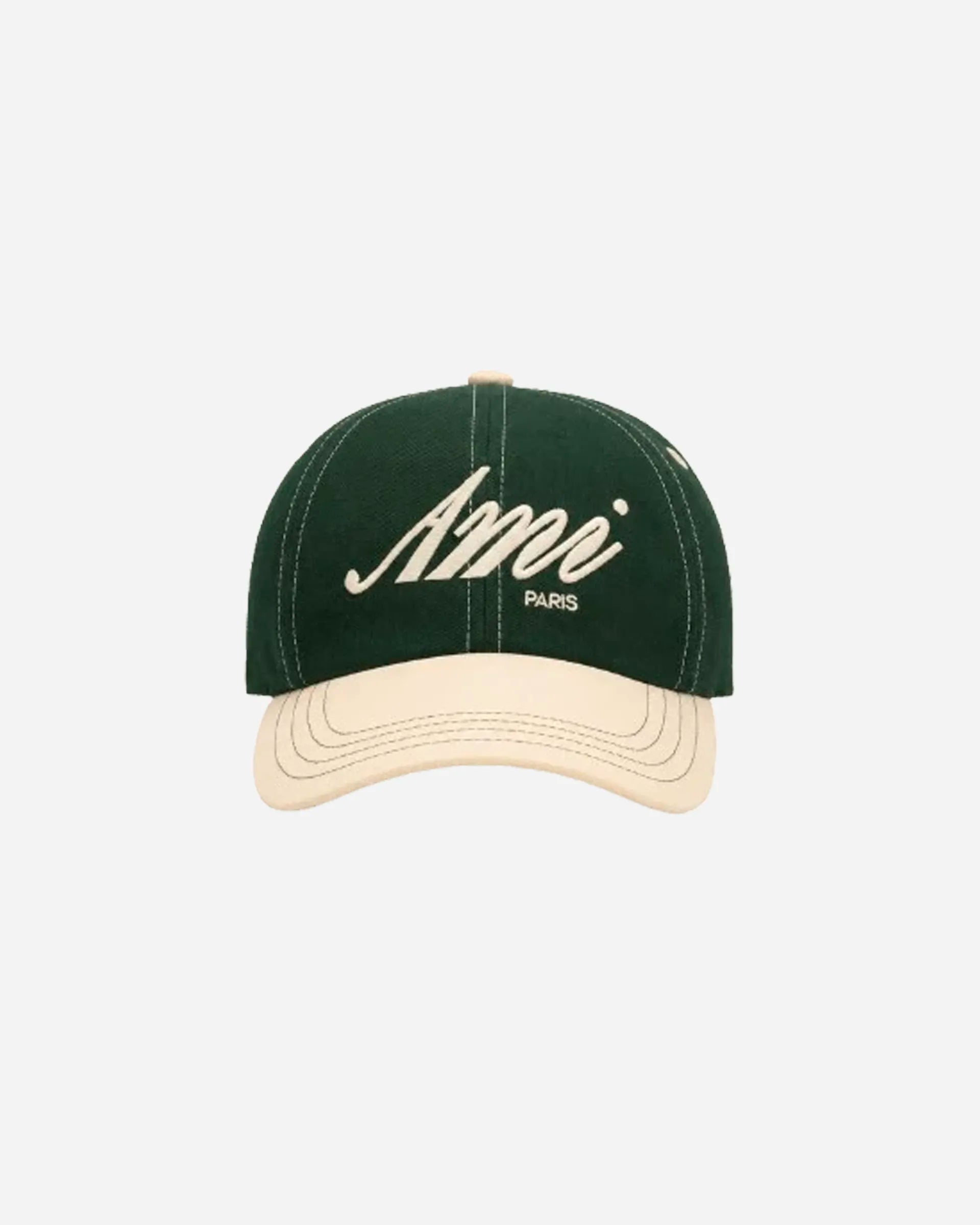 Casquette en Coton Broderie Vert Bouteille
