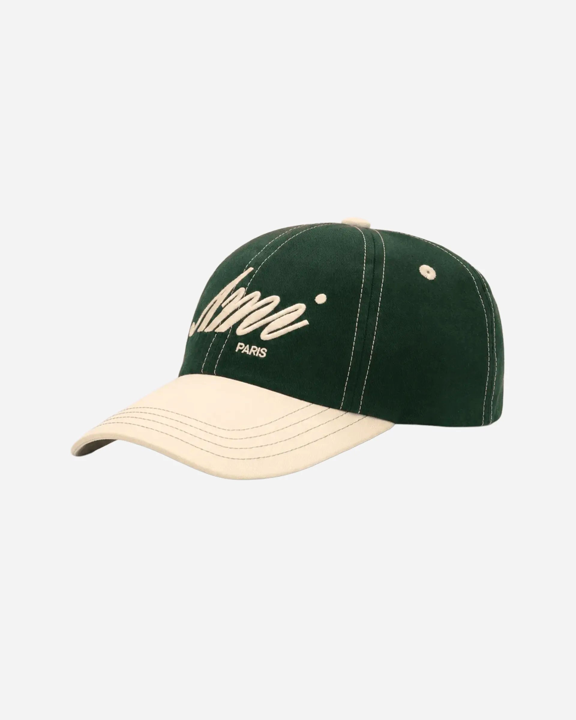 Casquette en Coton Broderie Vert Bouteille