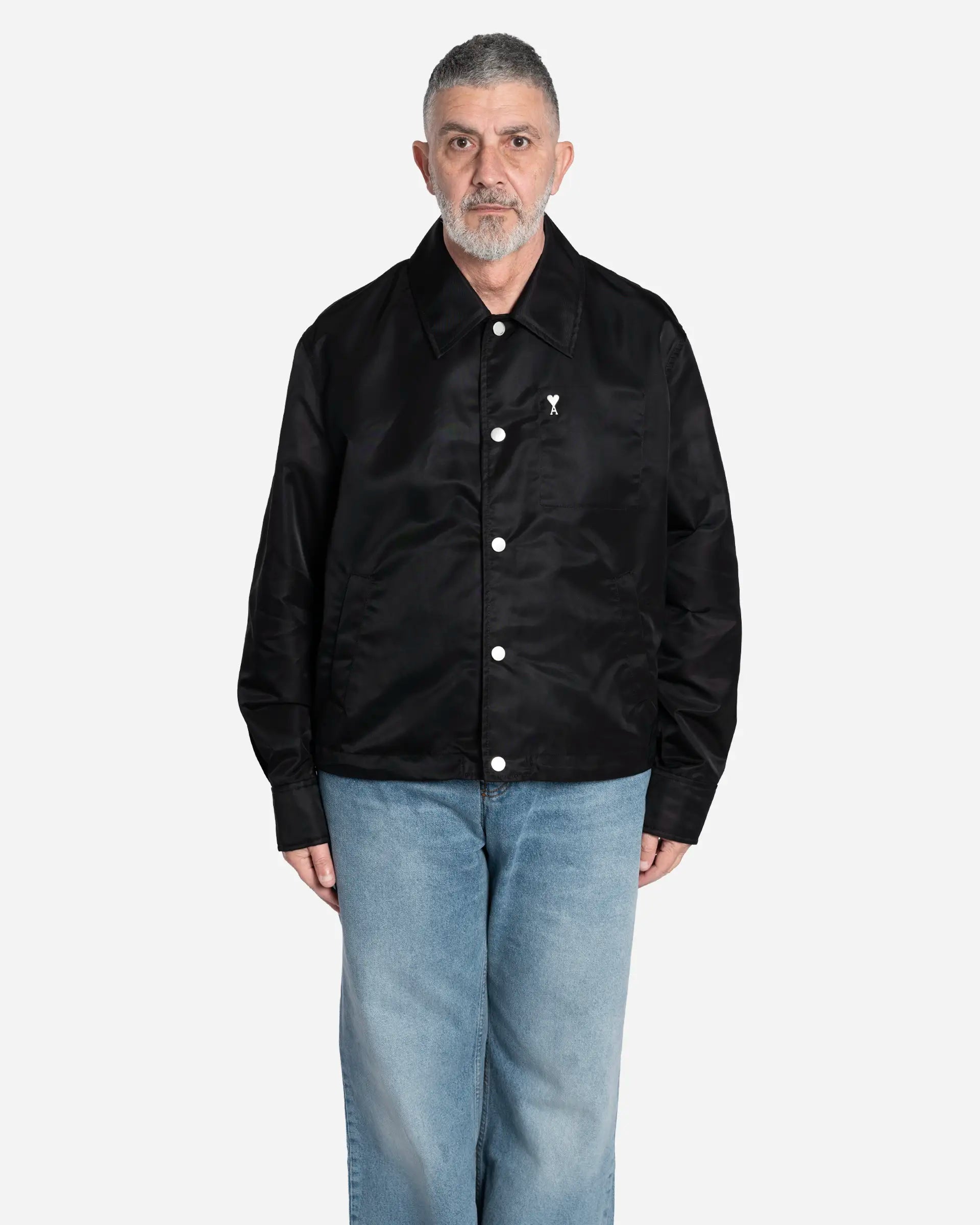 Blouson Boutonné Rivet Ami De Coeur en Nylon