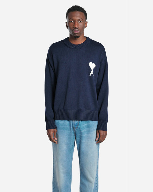 Pull Col Rond Ami de Coeur en Laine et Coton