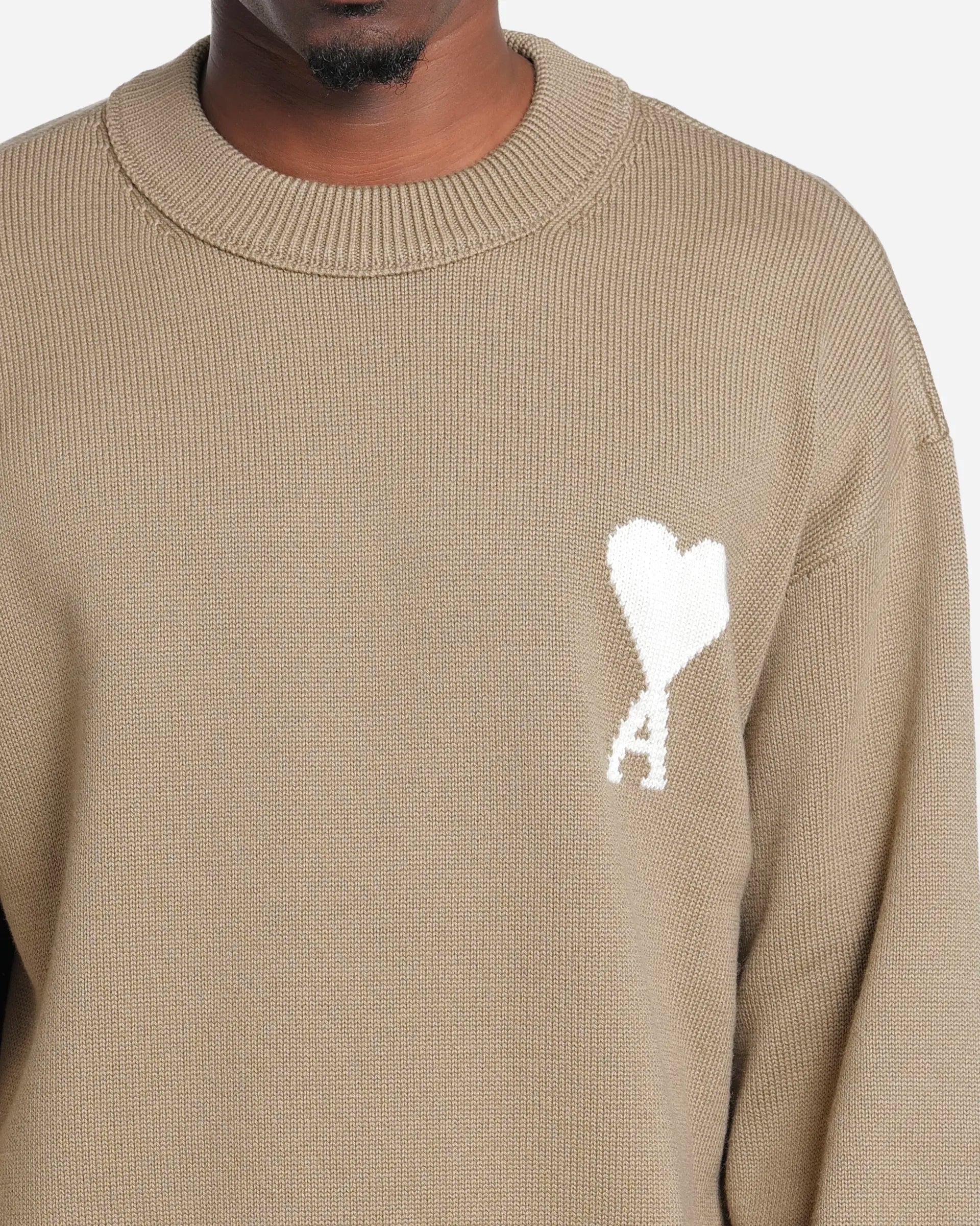 Pull Col Rond Ami de Coeur en Laine et Coton