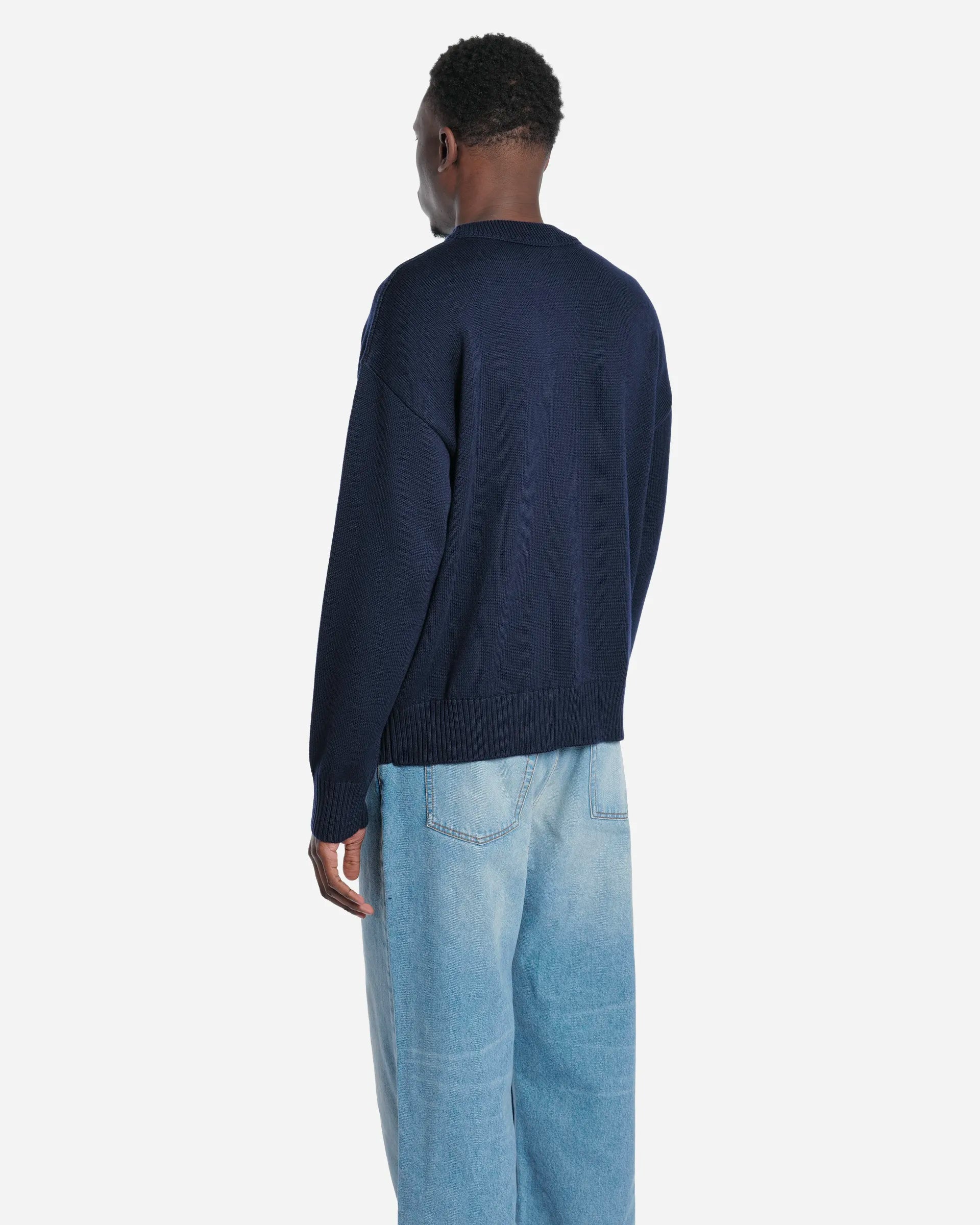 Pull Col Rond Ami de Coeur en Laine et Coton