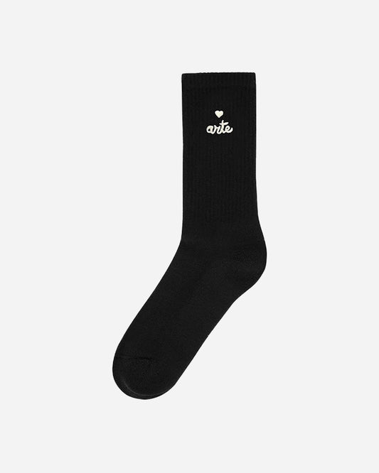arte marque chaussette avec logo en forme de coeur black logo arte