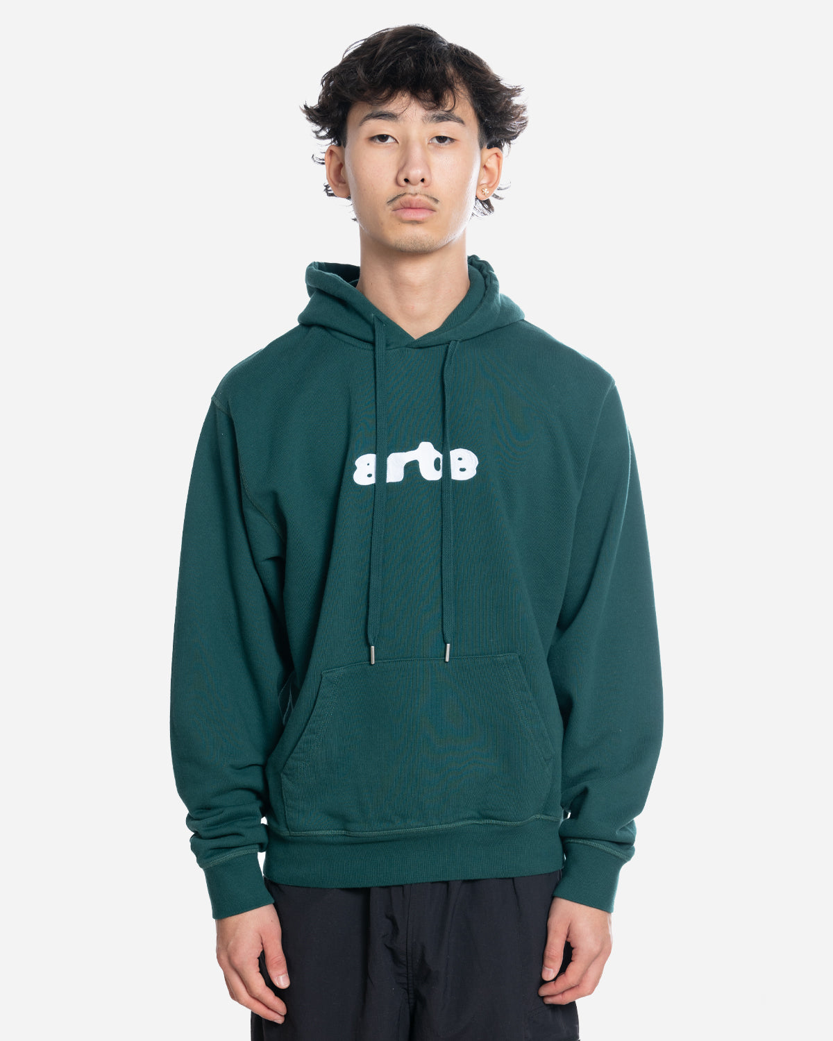 arte marque hoodie embroidery logo green