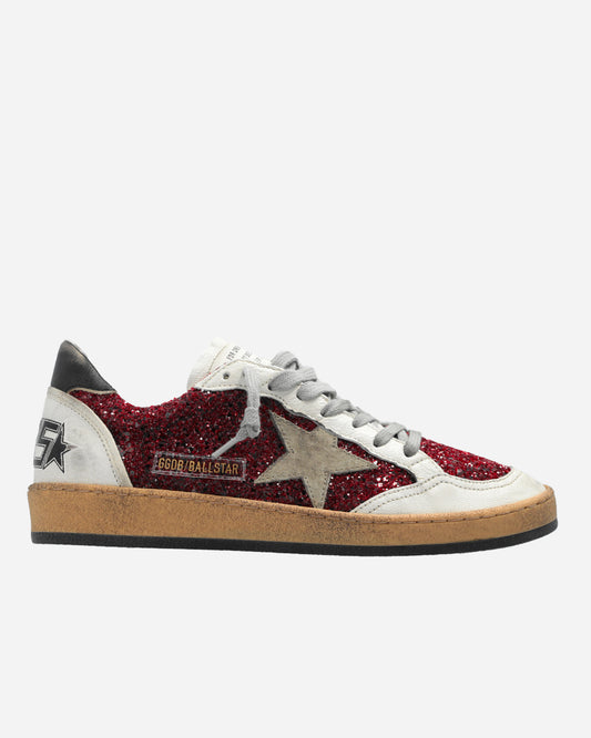 Golden Goose Ball Star Bordeaux/Glitter Side