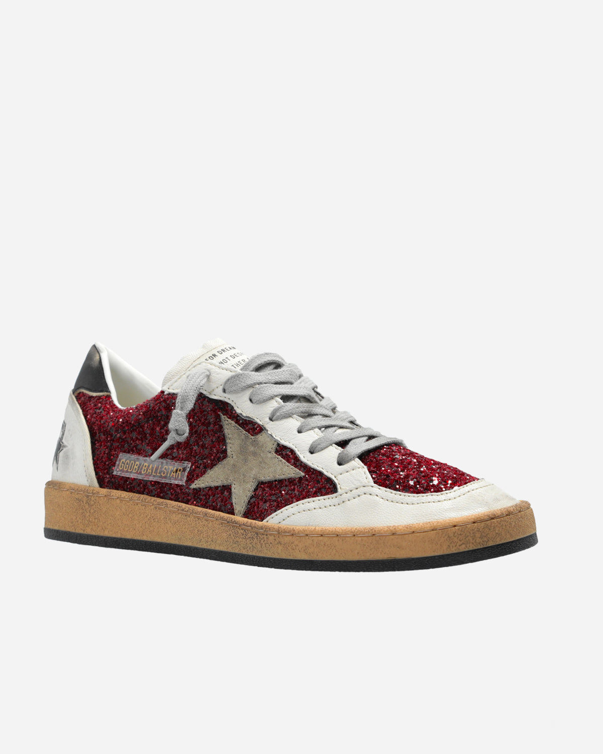 Golden Goose Ball Star Bordeaux/Glitter