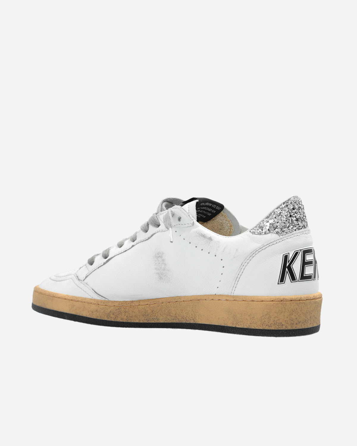 Ball Star White/Silver Glitter