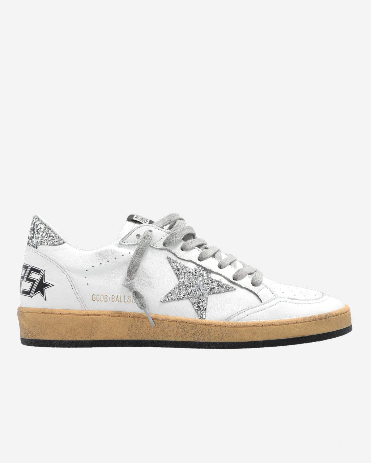 Ball Star White/Silver Glitter